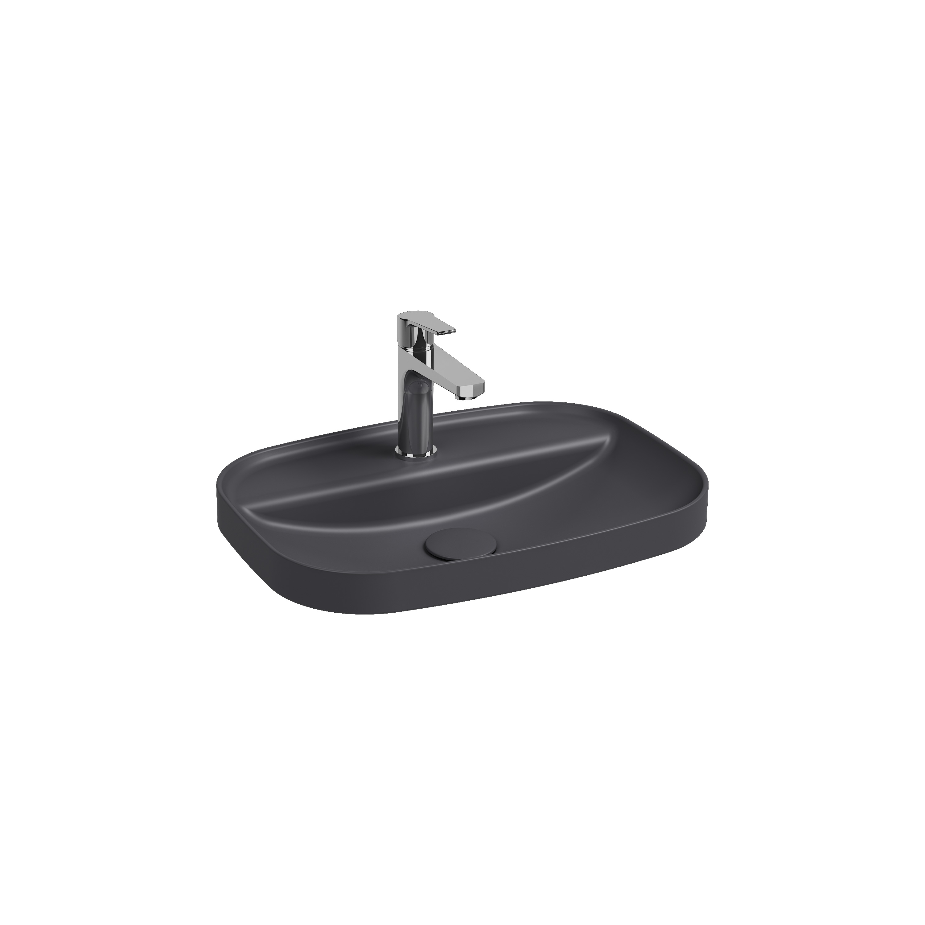 Infinity Inset Washbasin 22’’ Anthracite