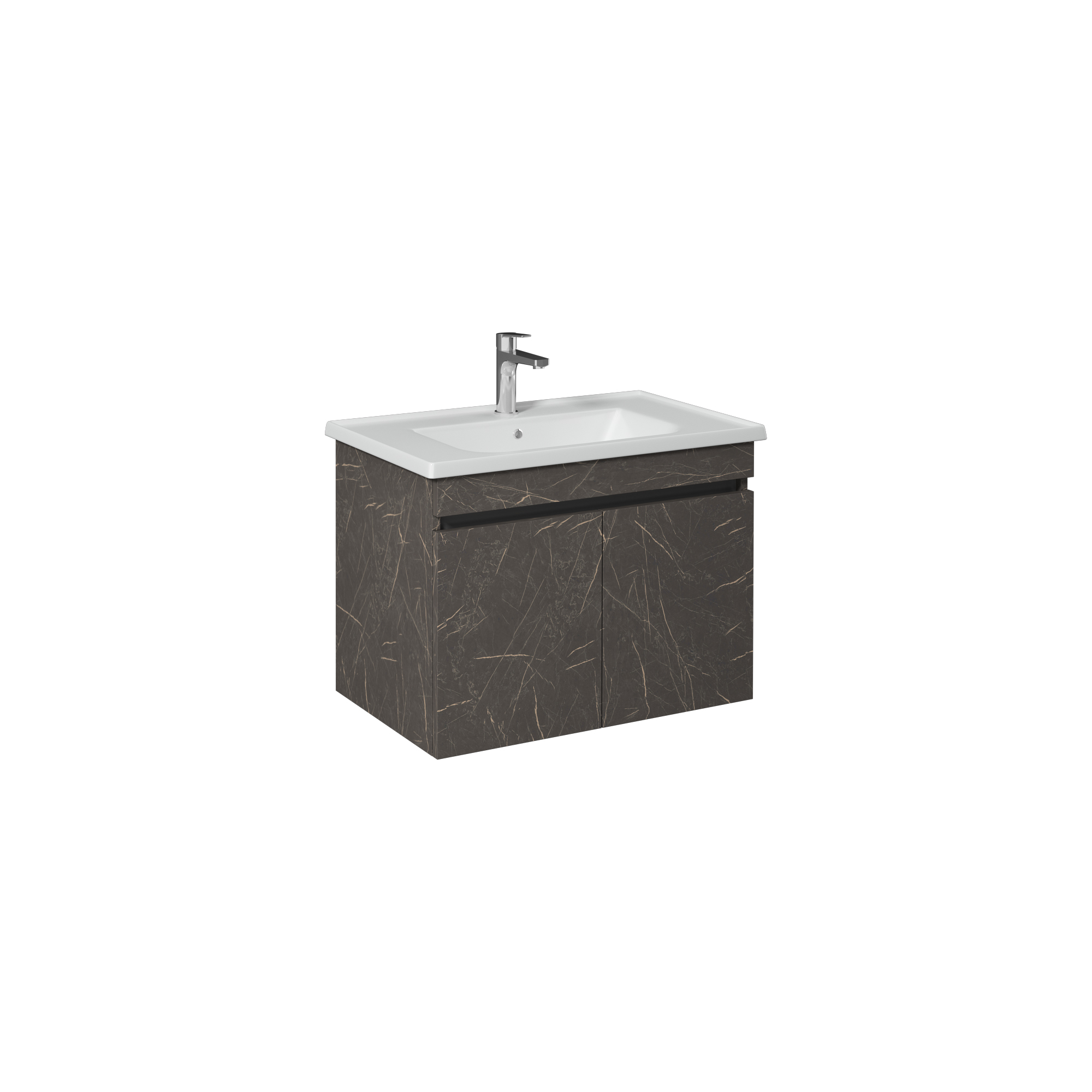 Trio Washbasin Cabinet, Retro Bronze 80 cm