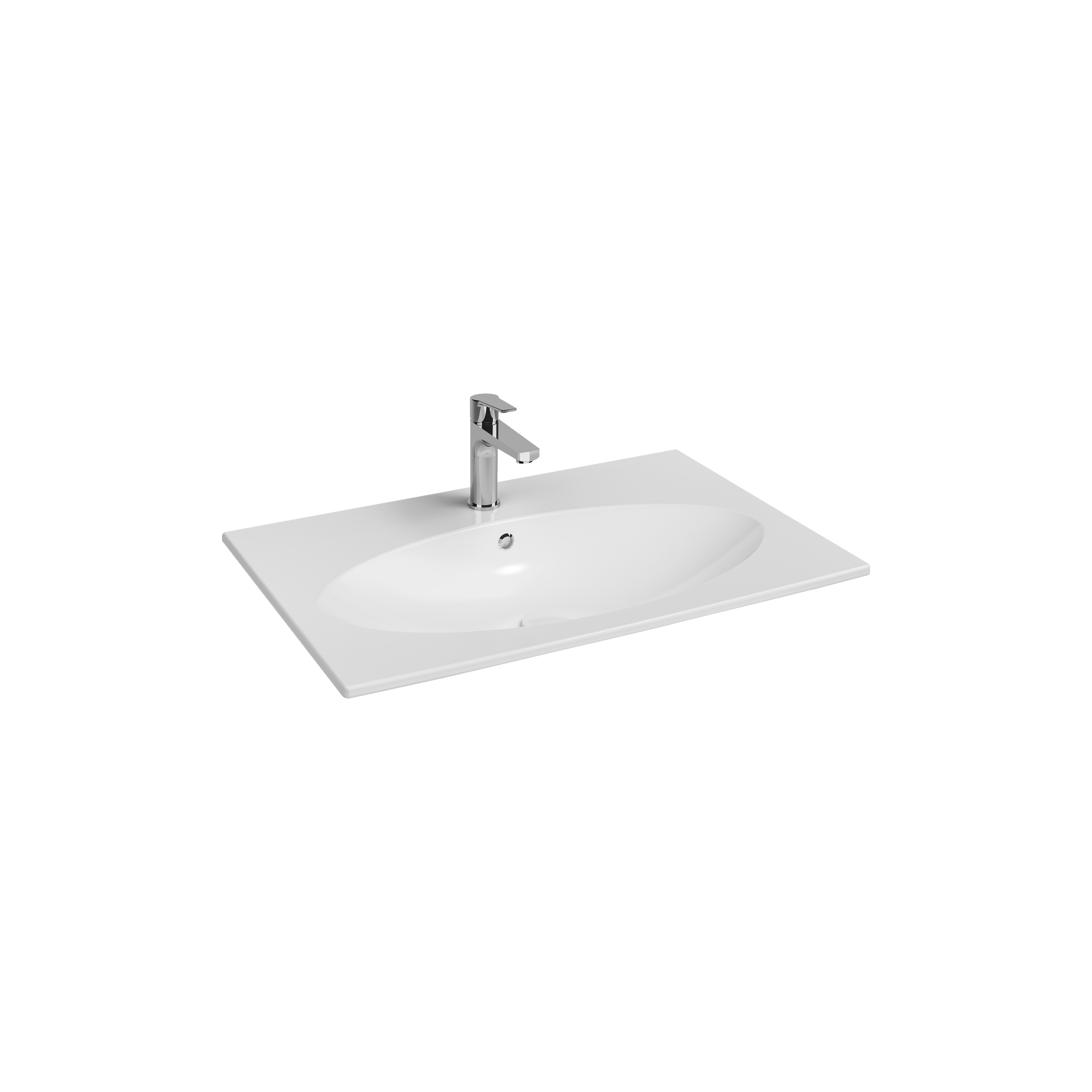 SistemaX Flat Washbasin, 121 cm