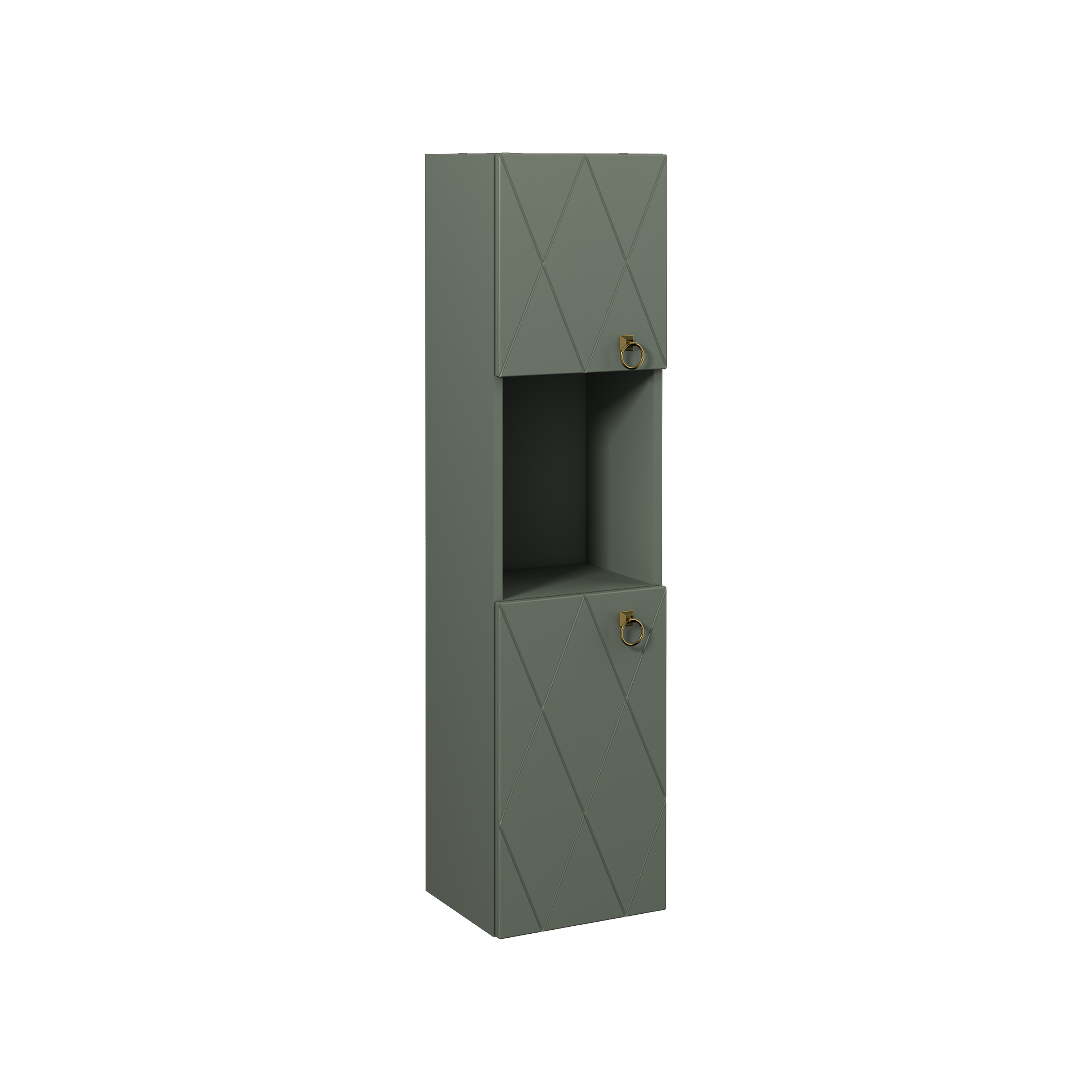 Agatha Tall Cabinet Right, Cement Grey 14"