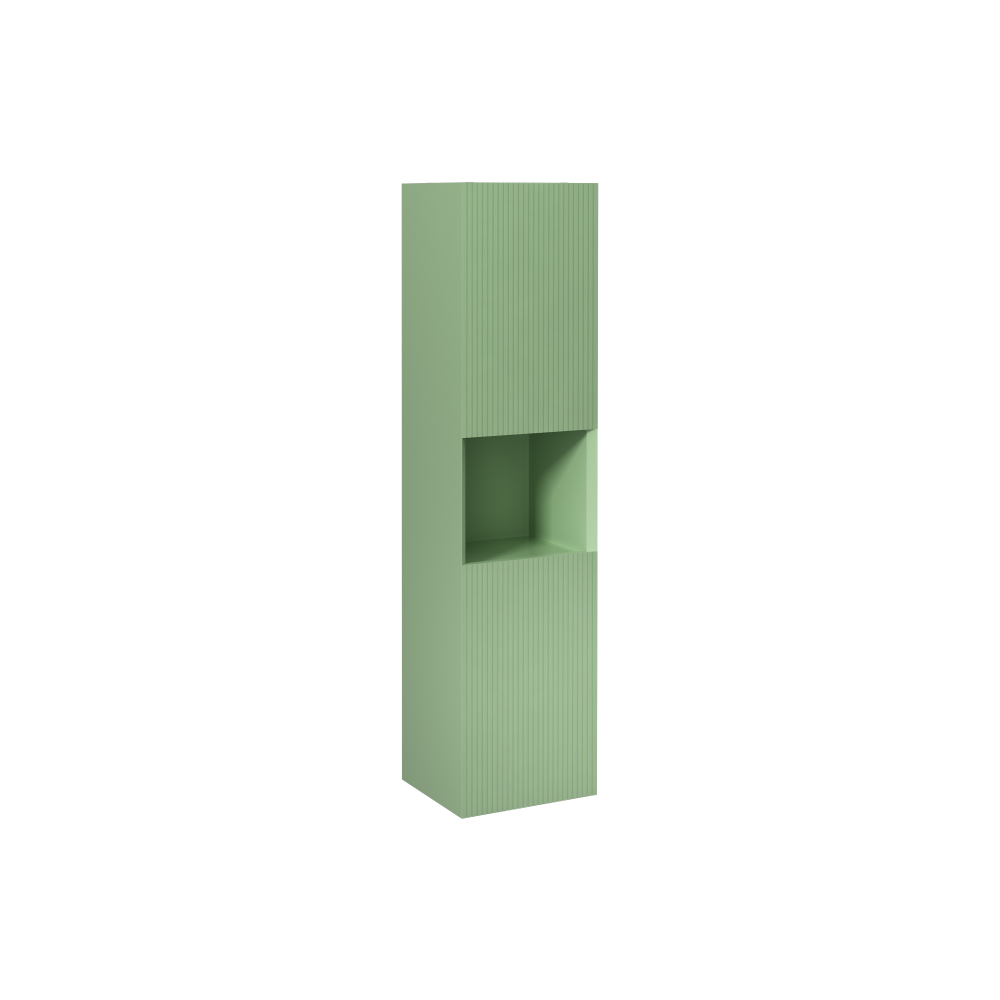 Infinity Tall Cabinet, Pastel Green Right 14"