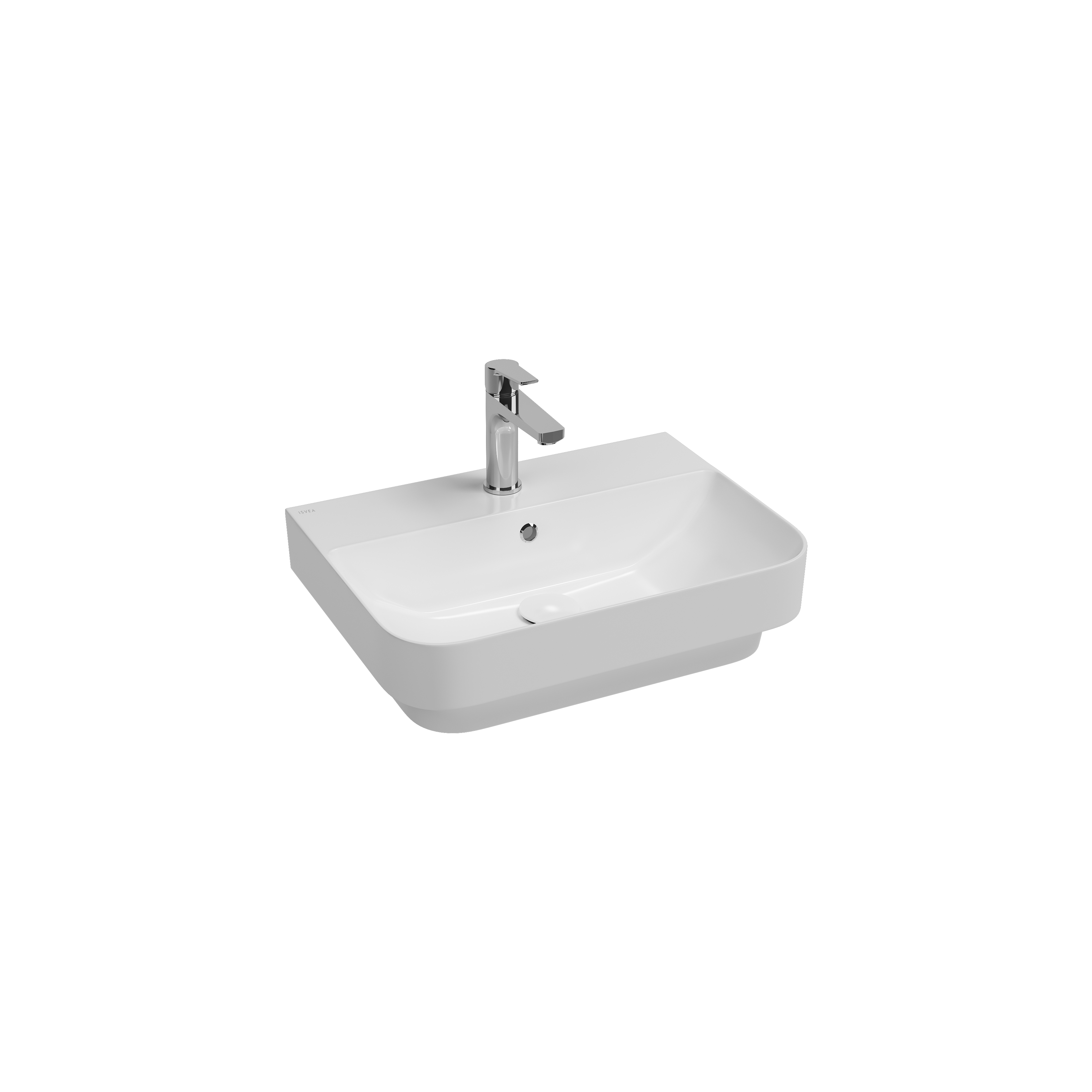 Sottaqua Semi-Recessed Countertop Washbasin, 23’’