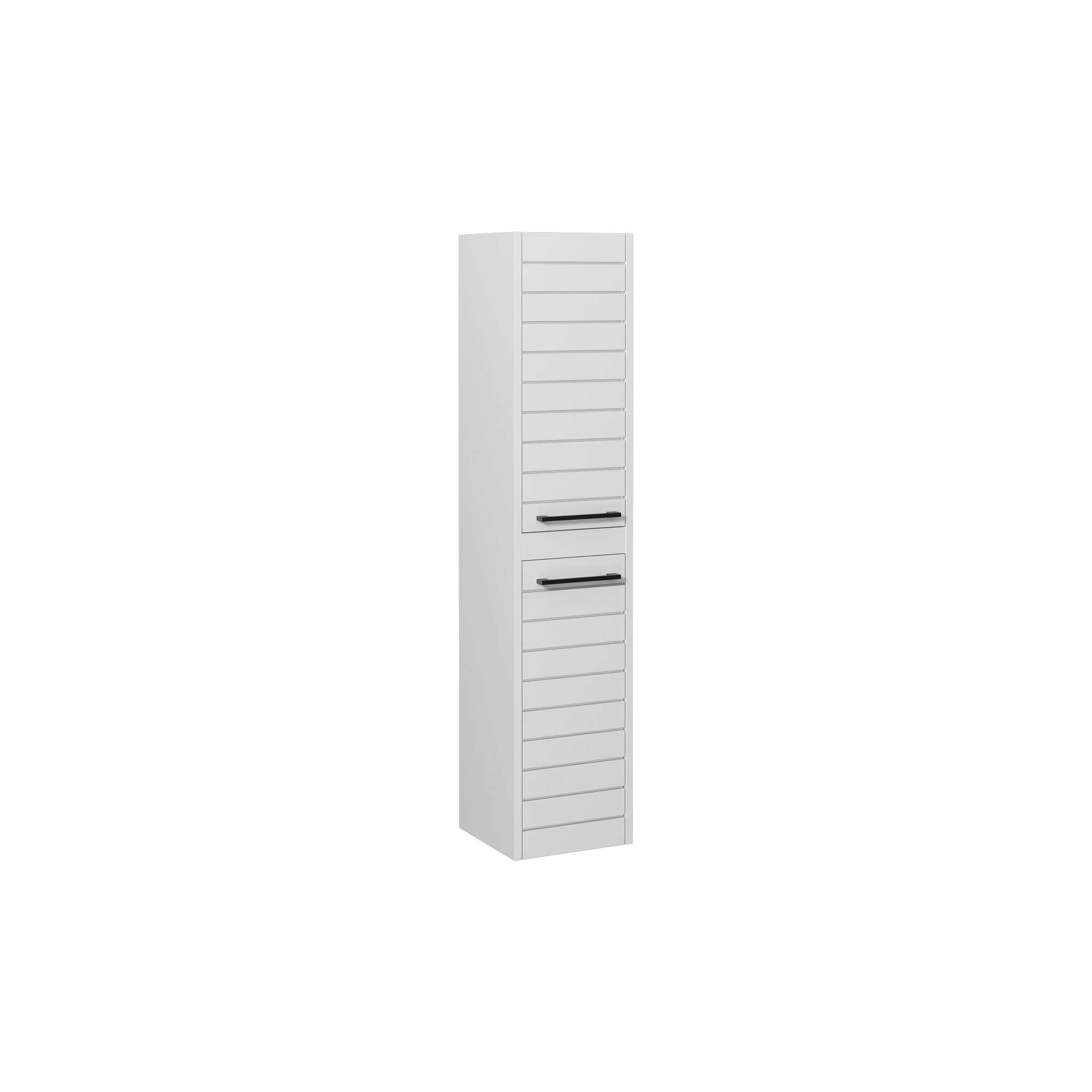 Aristo Tall Cabinet, Lacquer White Right 35 cm