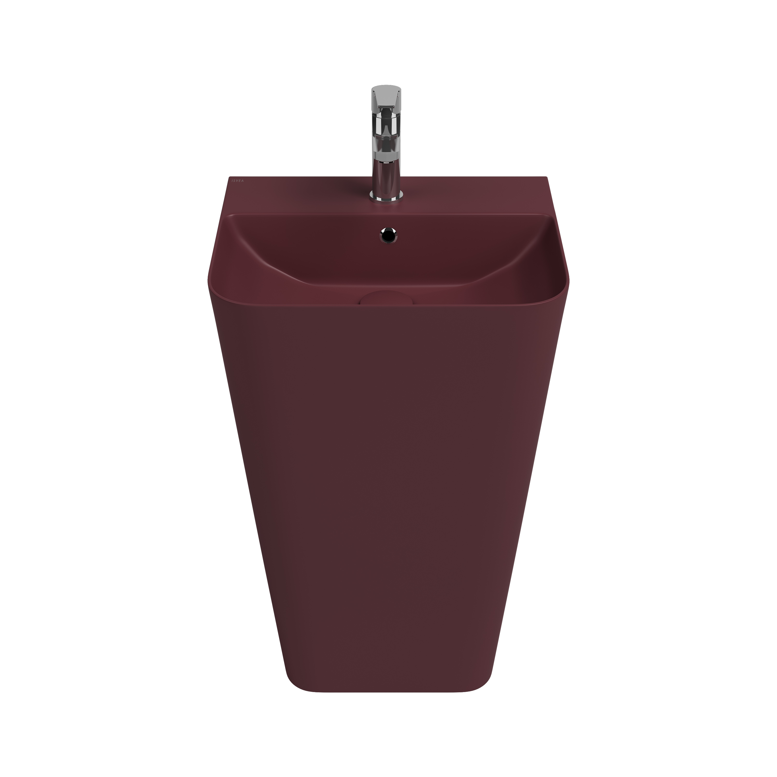 Sott'Aqua Monoblock Washbasin 50 cm Maroon Red