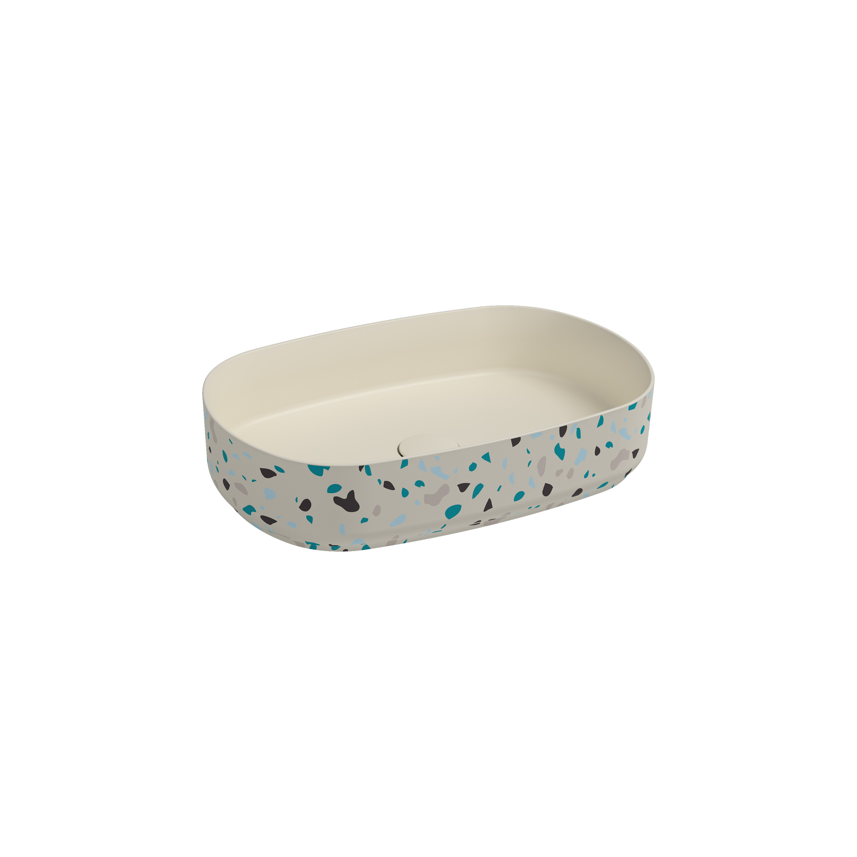 Countertop Washbasin 22’’  Terrazzo Ivory