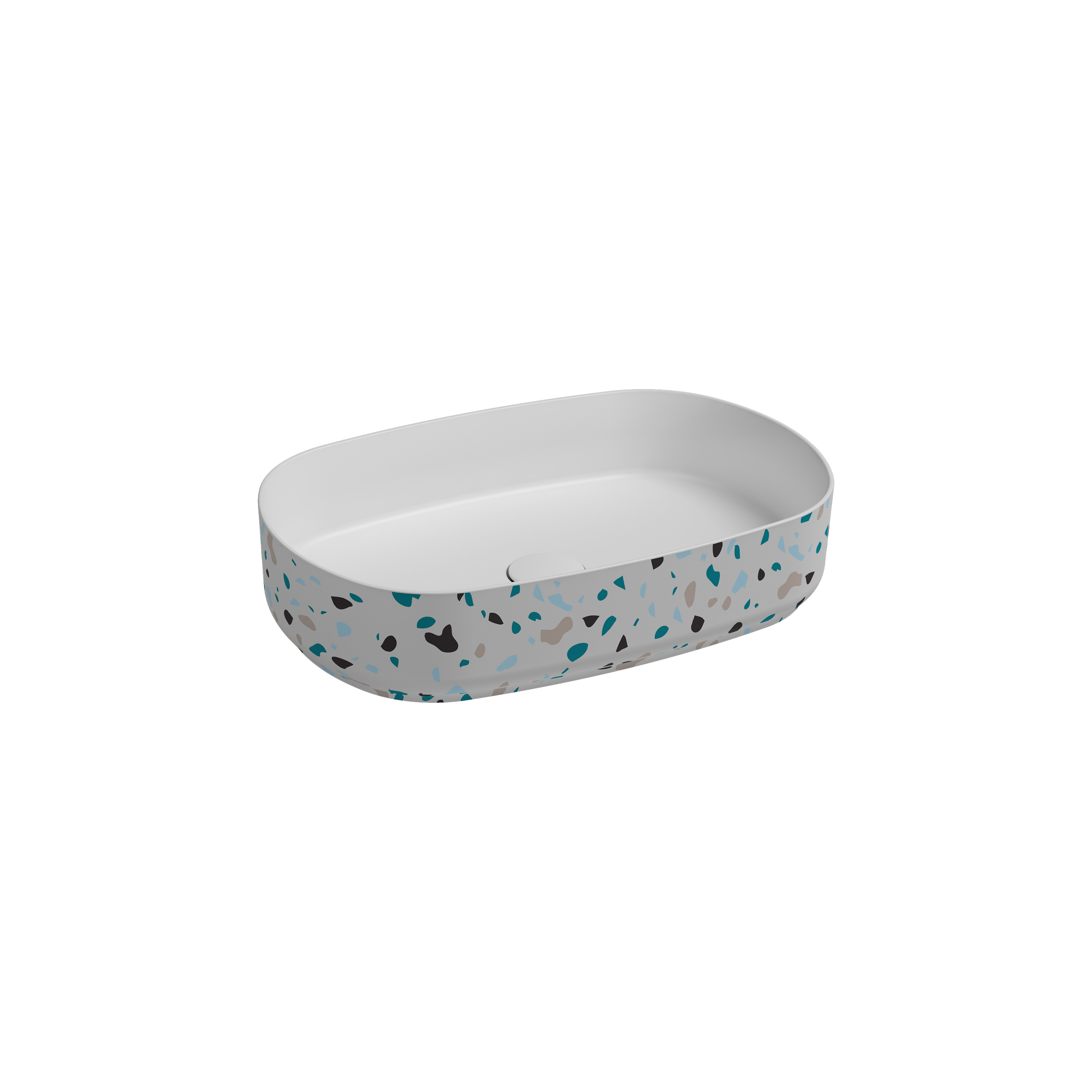 Countertop Washbasin 24’’ Terrazzo Ivory