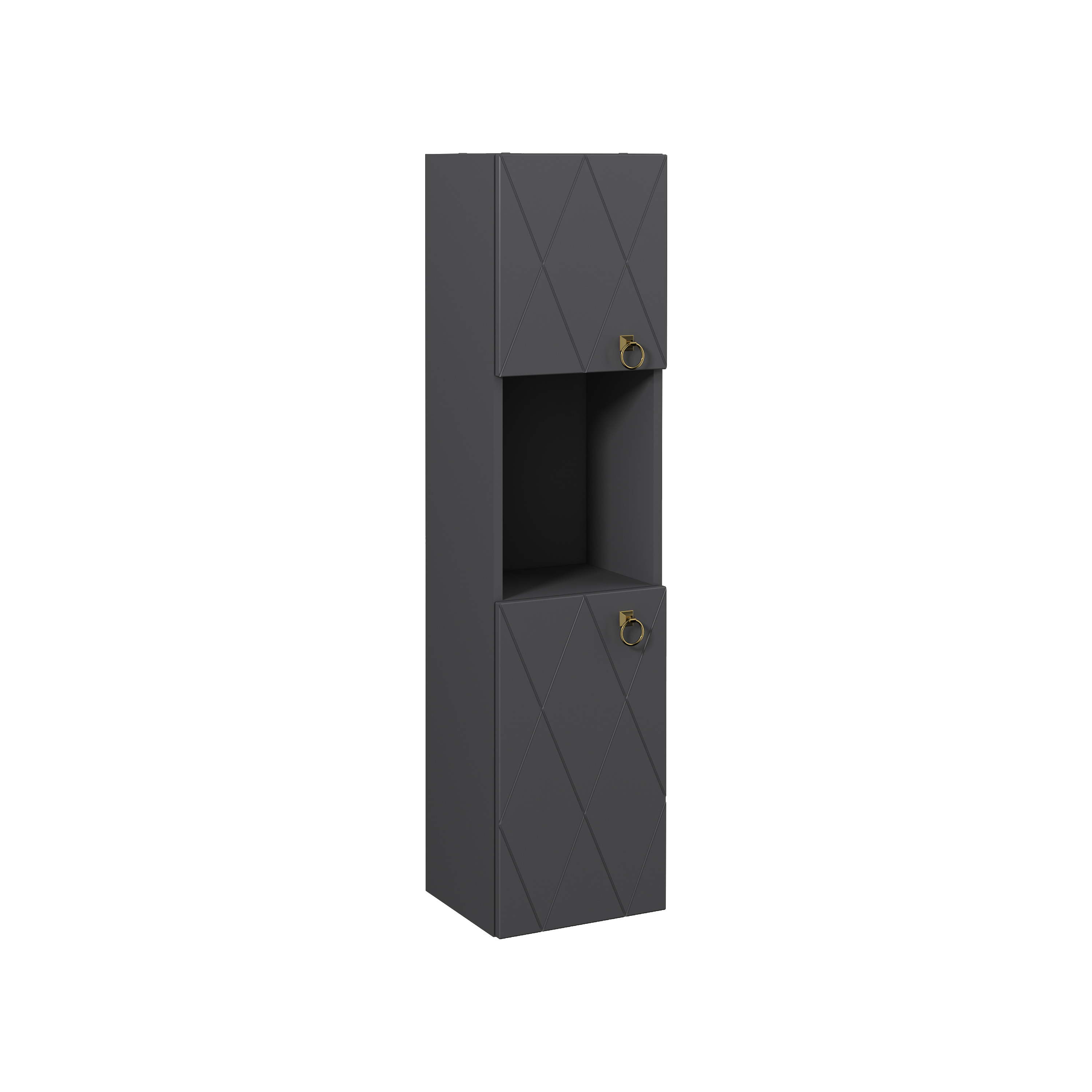 Agatha Tall Cabinet Right, Black 14"