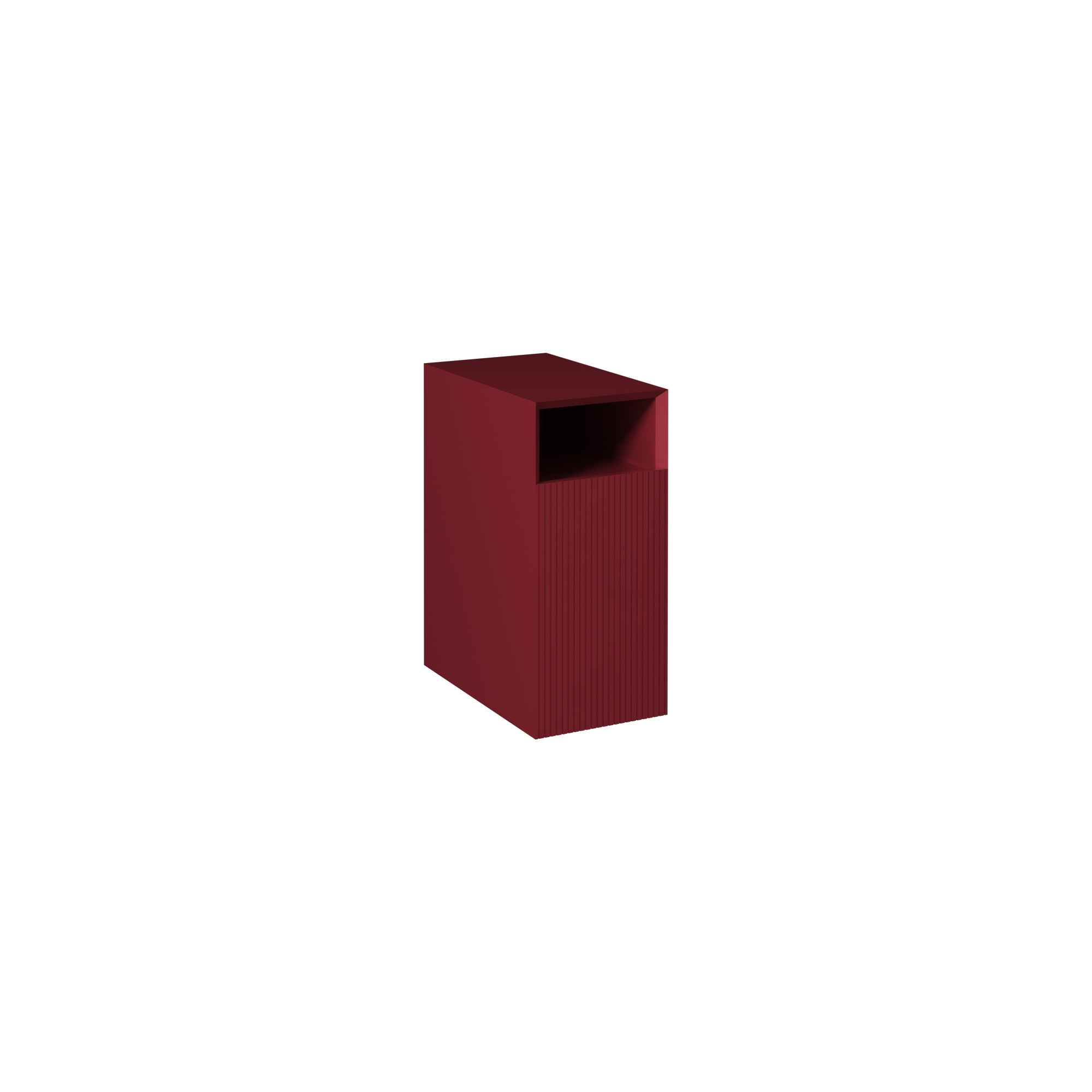 Infinity Deep Base Cabinet, Ruby Red Left 12"