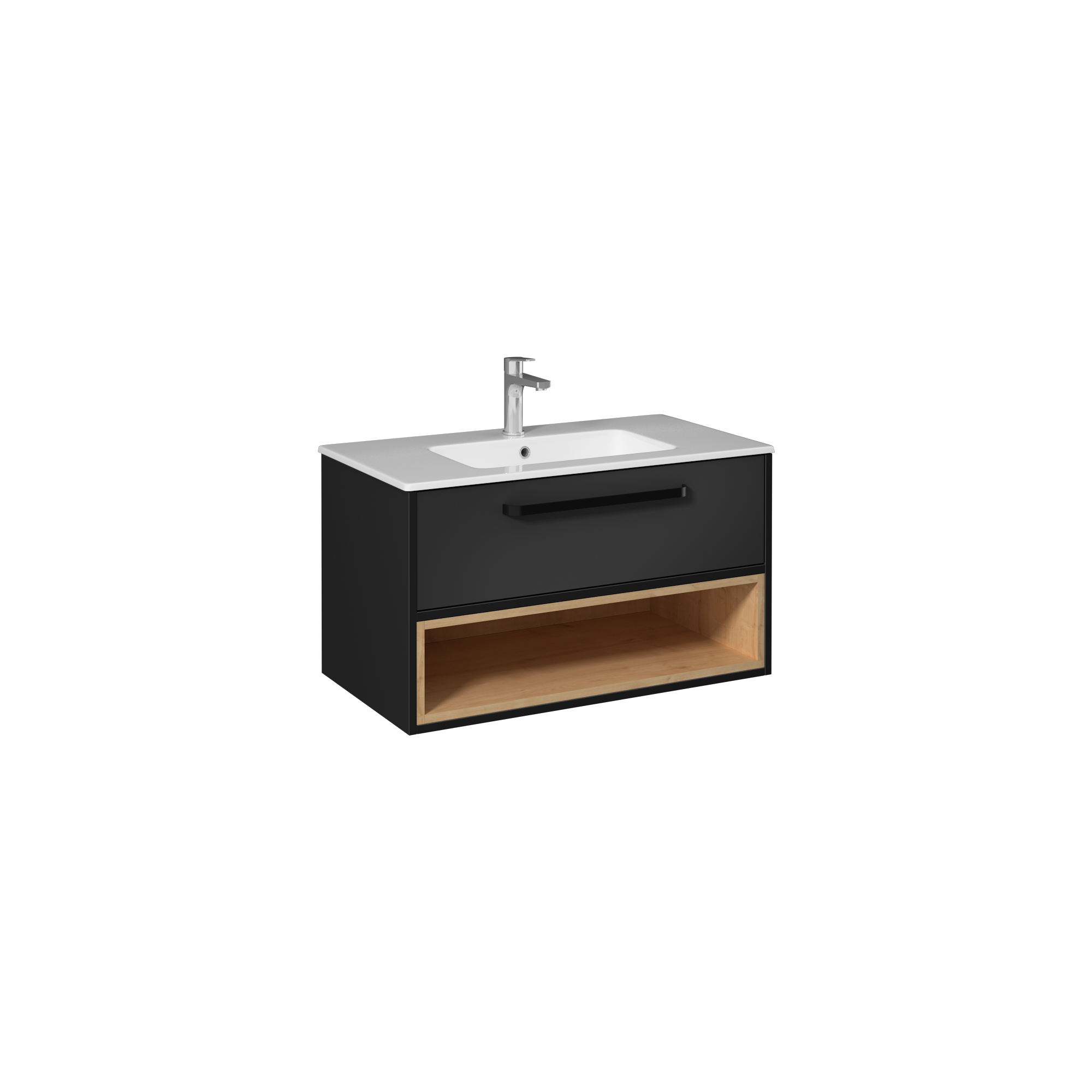 Cavalli Washbasin Cabinet, Detroit&Anthracite 90 cm