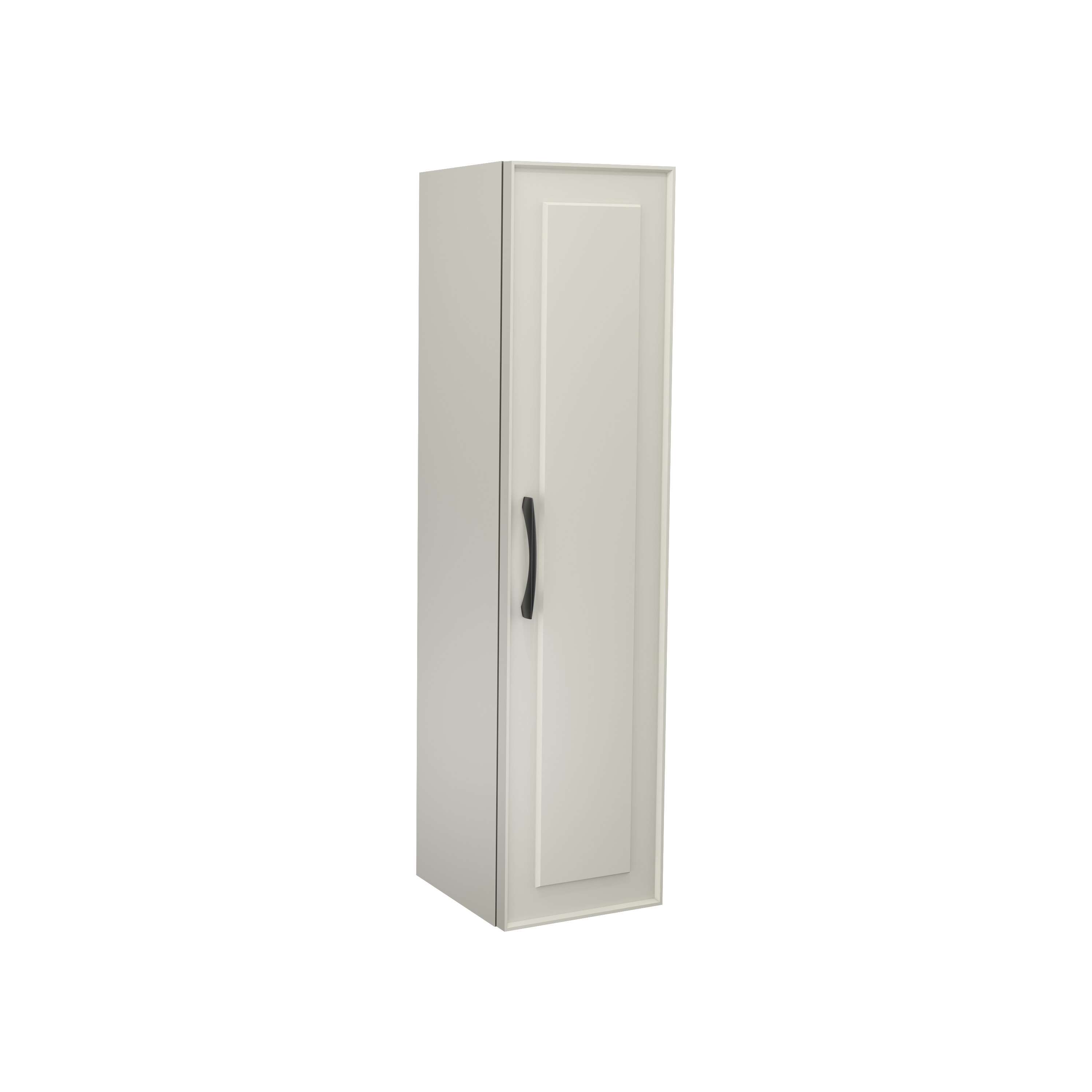 Modesto Washbasin Cabinet Left, Stone Grey 12"