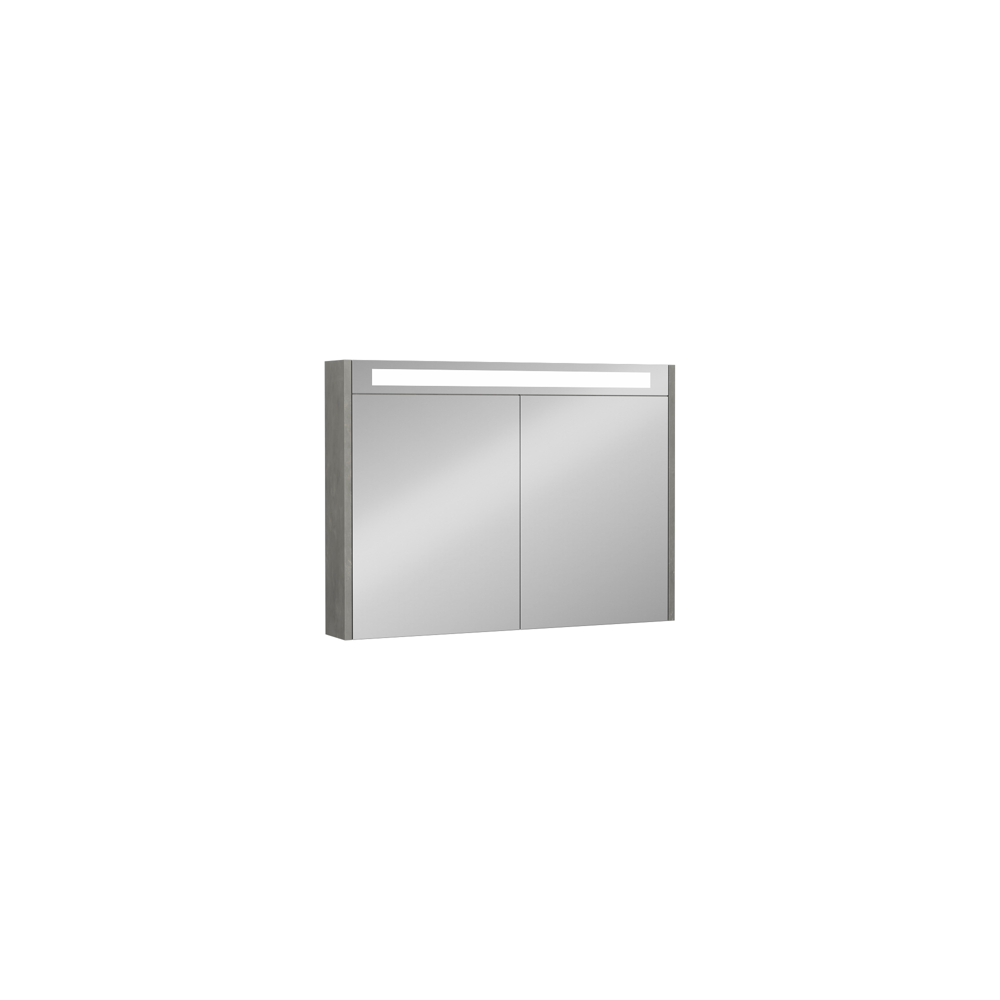 Bella 90 cm Mirror Cabinet, with LED, Retro Silver 