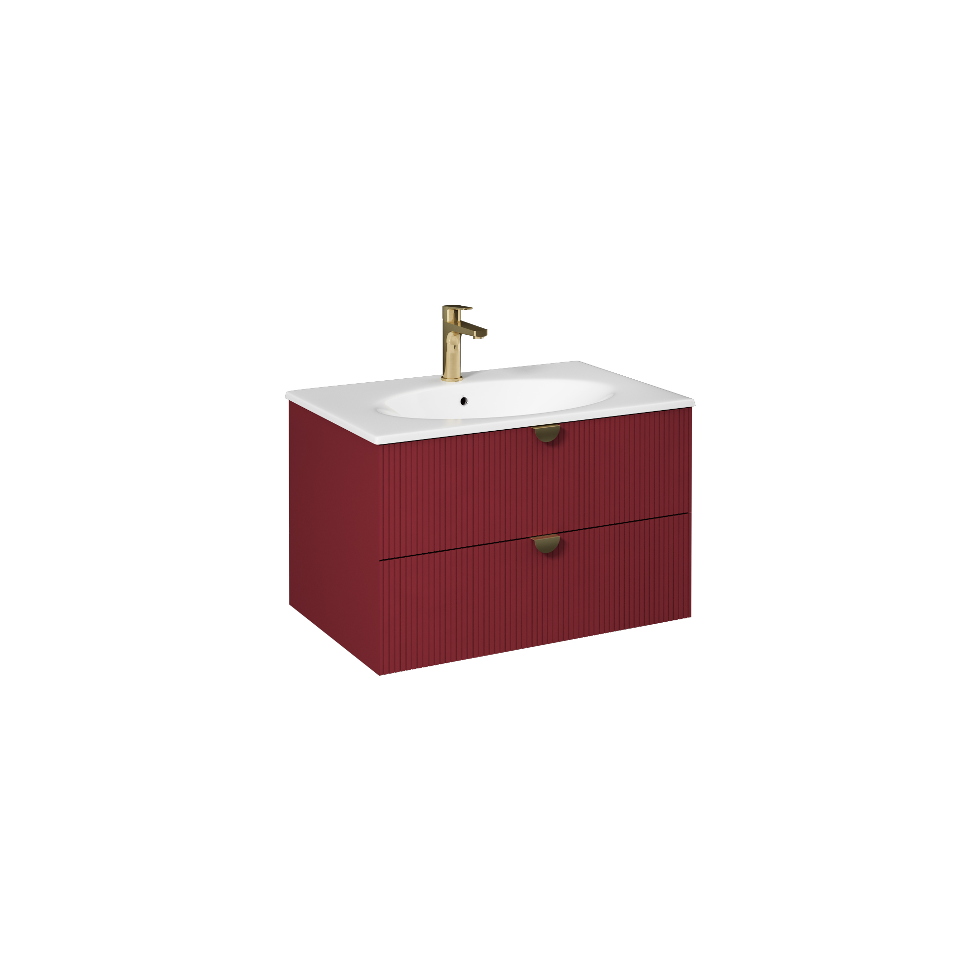 Infinity Washbasin Cabinet, Ruby Red 31"