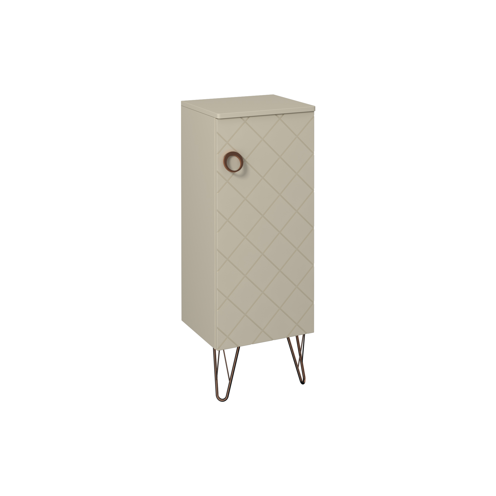 Rosa 31" Tall Cabinet, Ivory Left