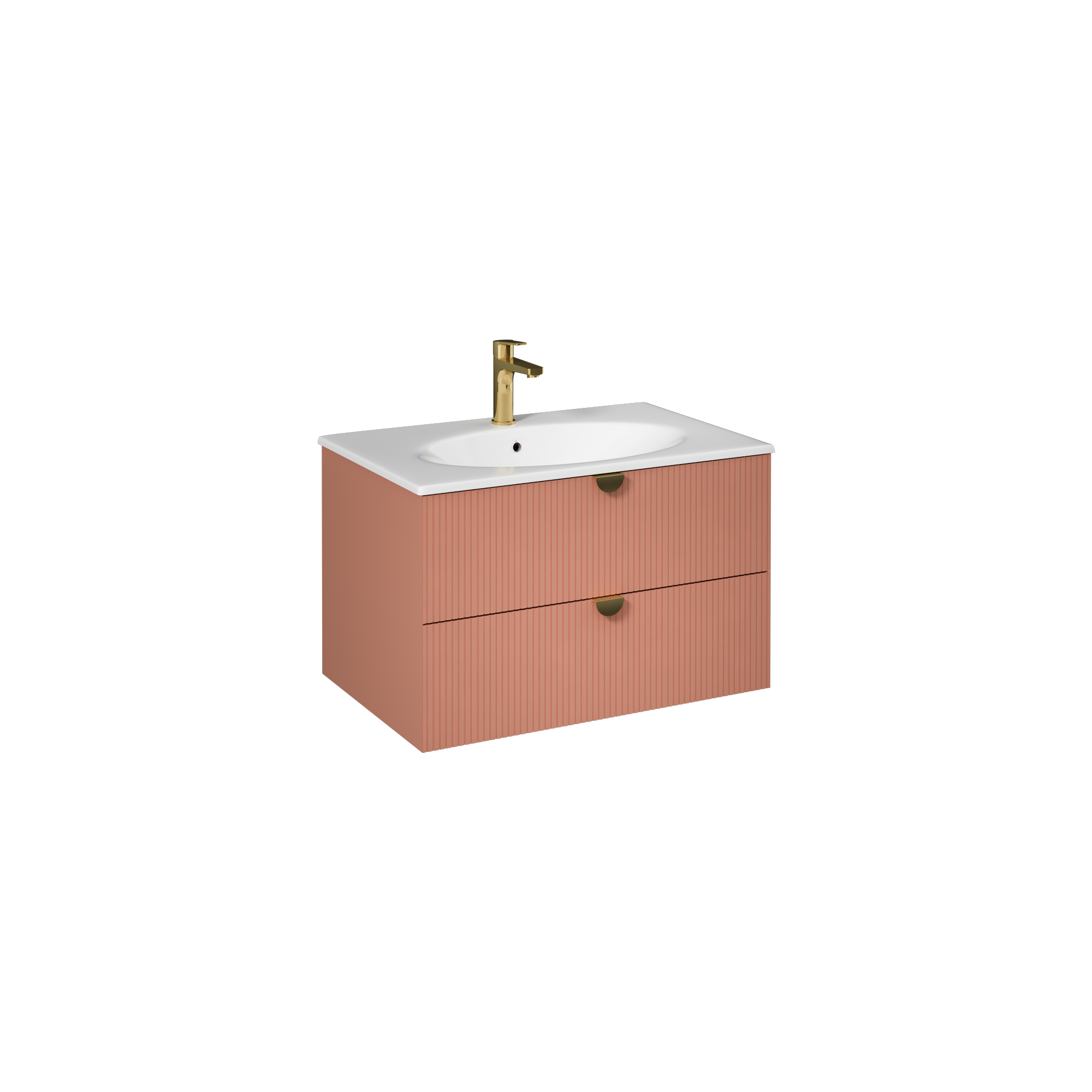 Infinity Washbasin Cabinet, Ocean,  (Countertop / Washbasin / Handle, Black) 51"