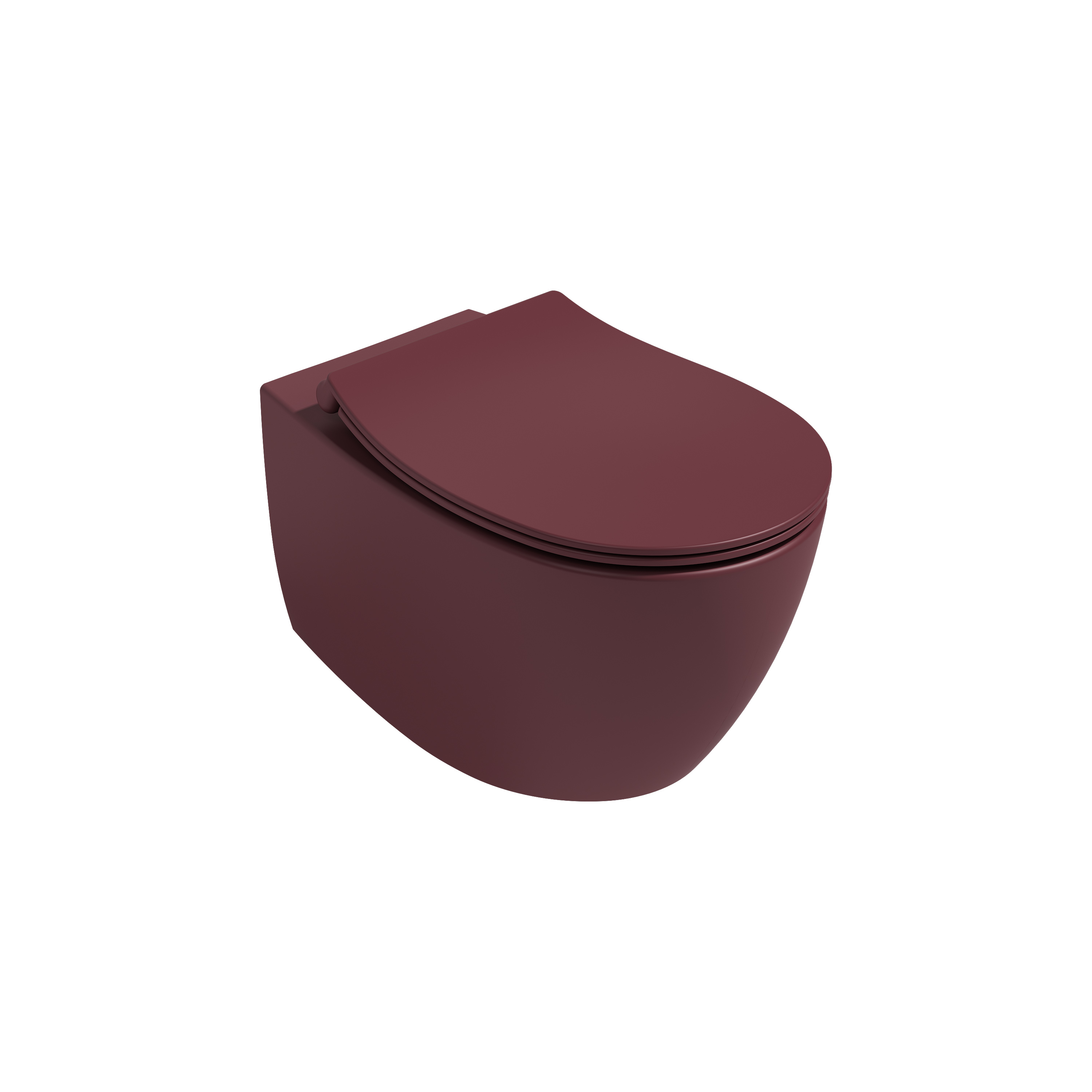 Infinity Countertop Washbasin 55 cm Maroon Red