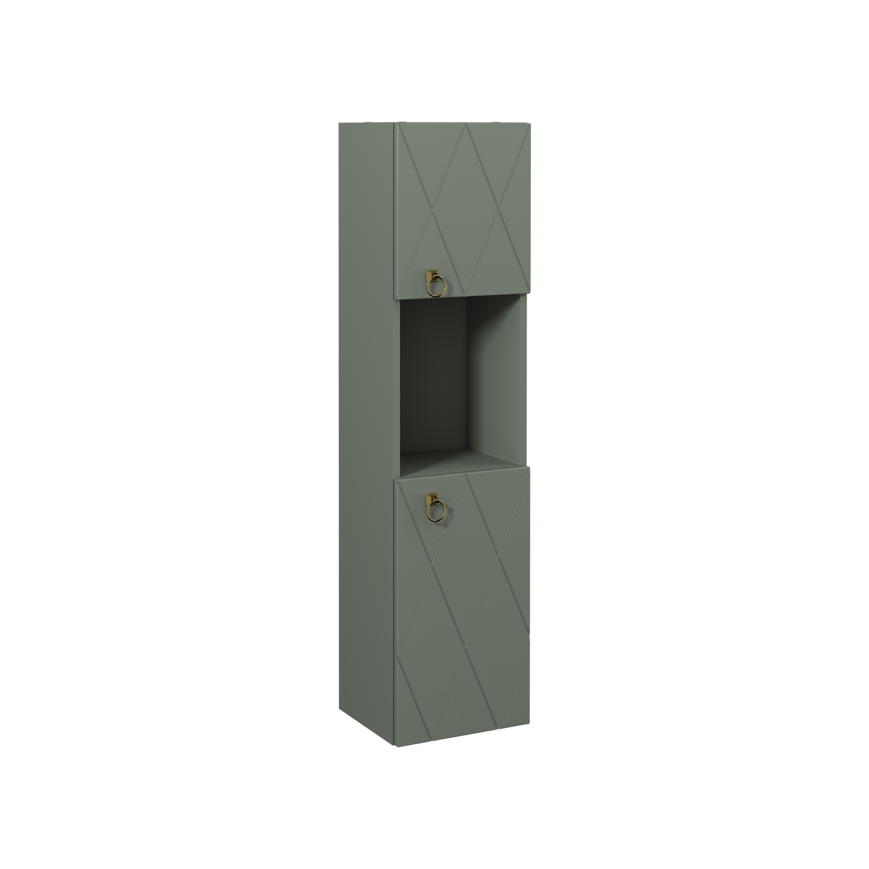 Agatha Tall Cabinet Right, Cement Grey 14"