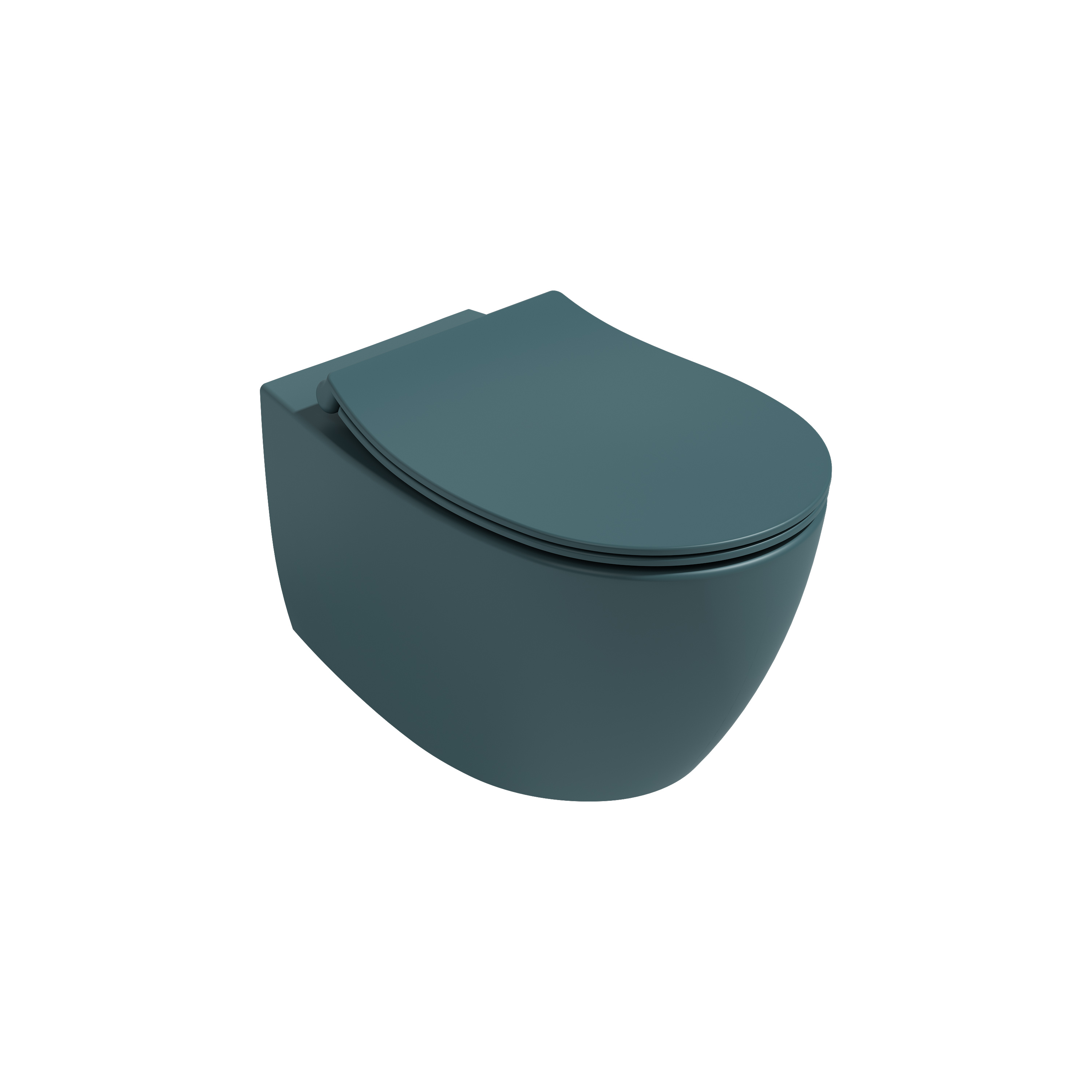 Infinity Countertop Washbasin 55 cm Petrol Green