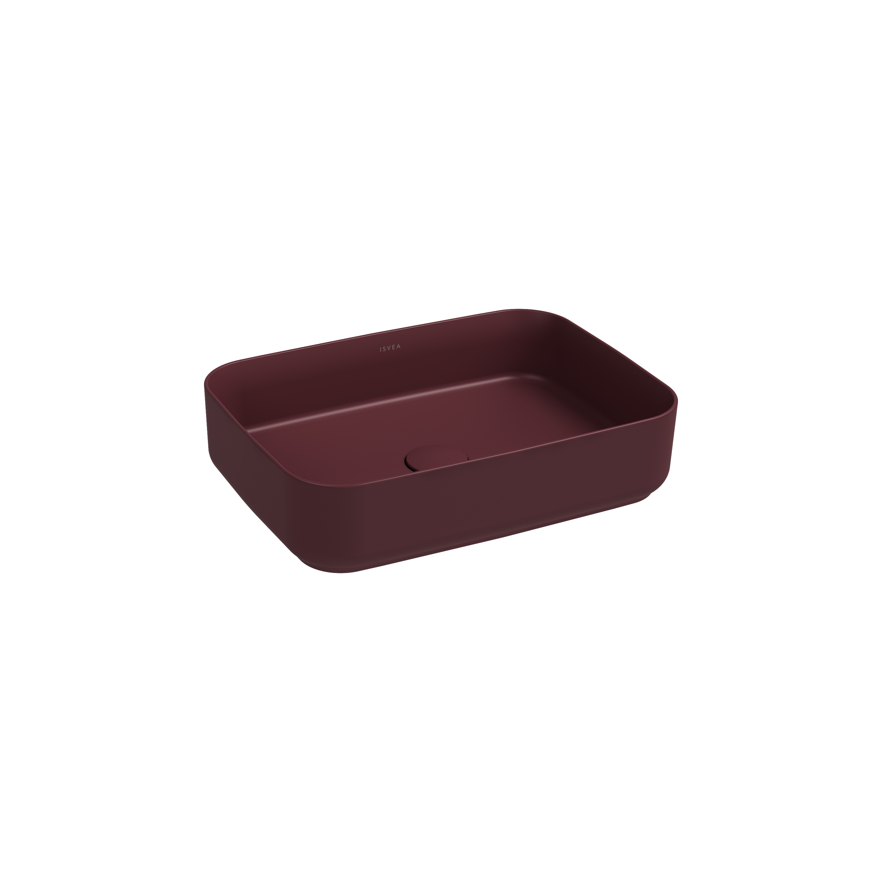 Infinity Countertop Washbasin 20’’ Maroon Red