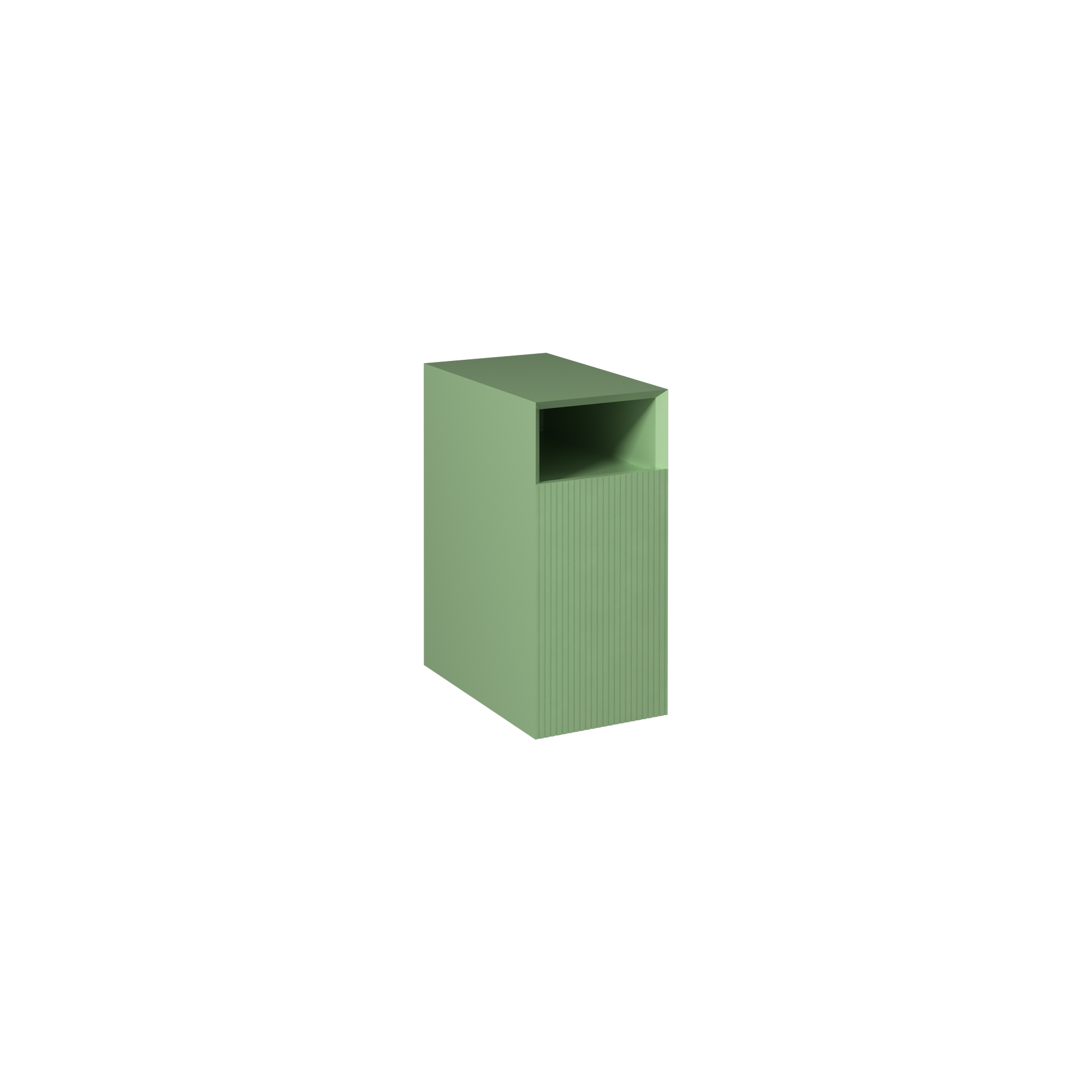 Infinity Deep Base Cabinet, Pastel Green Right 12"