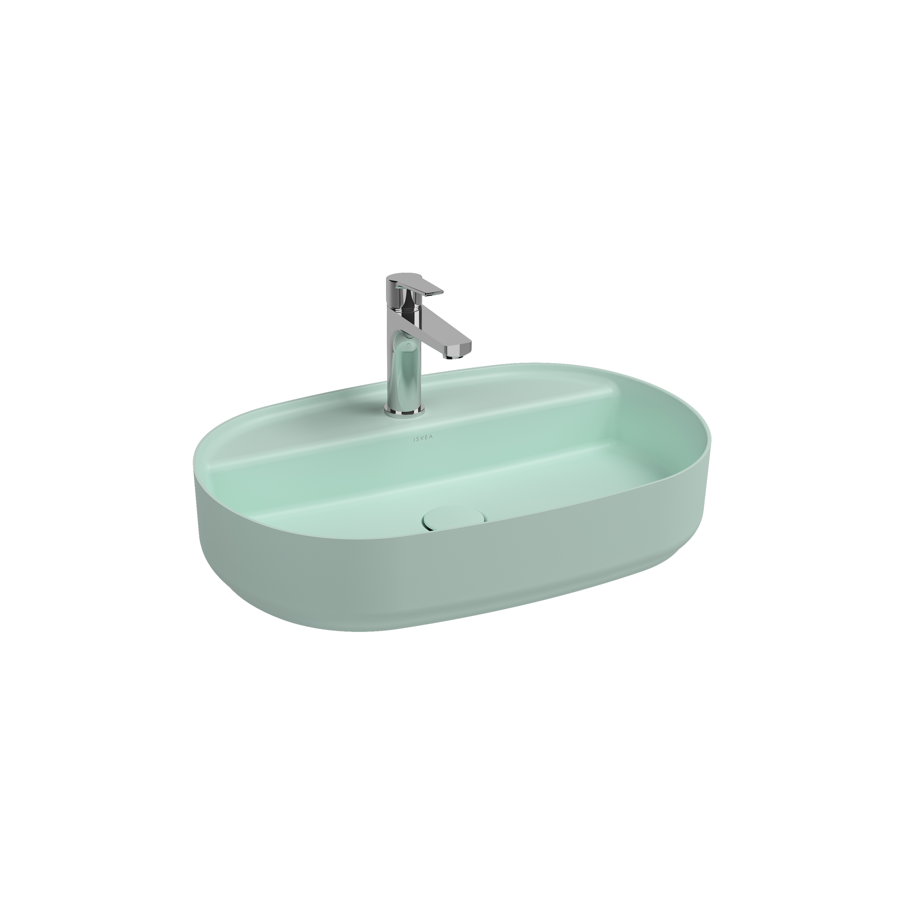 Infinity Countertop Washbasin 60 cm Mint