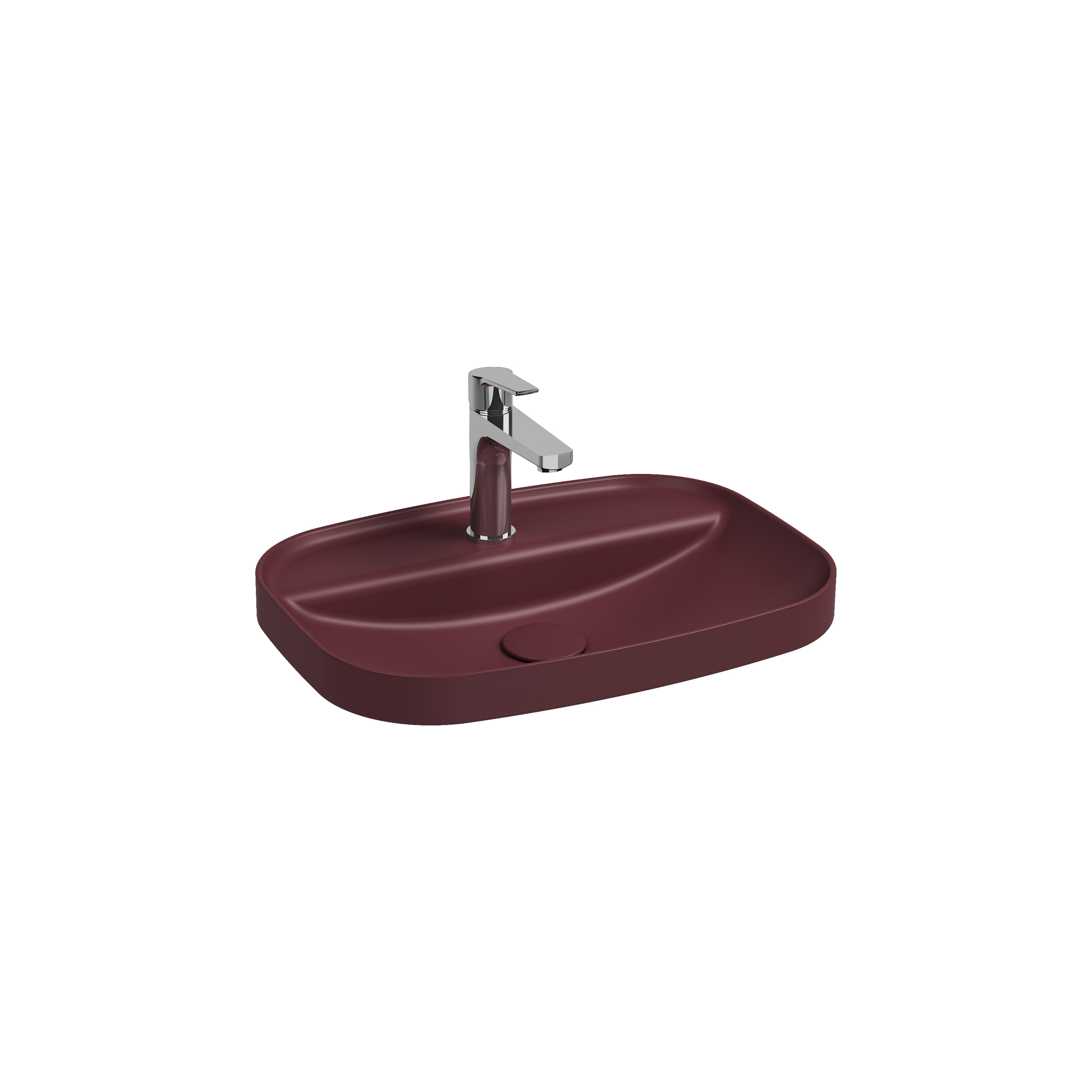 Infinity Inset Washbasin 22’’ Maroon Red