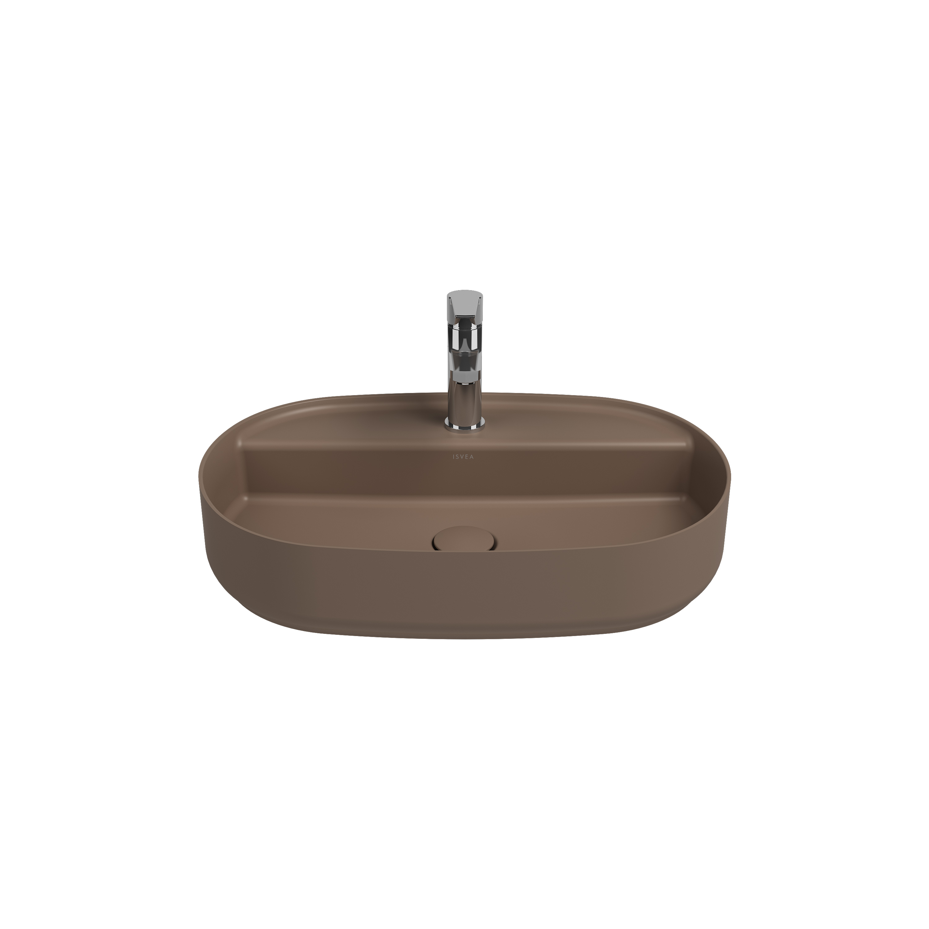 Infinity Countertop Washbasin 60 cm Taupe