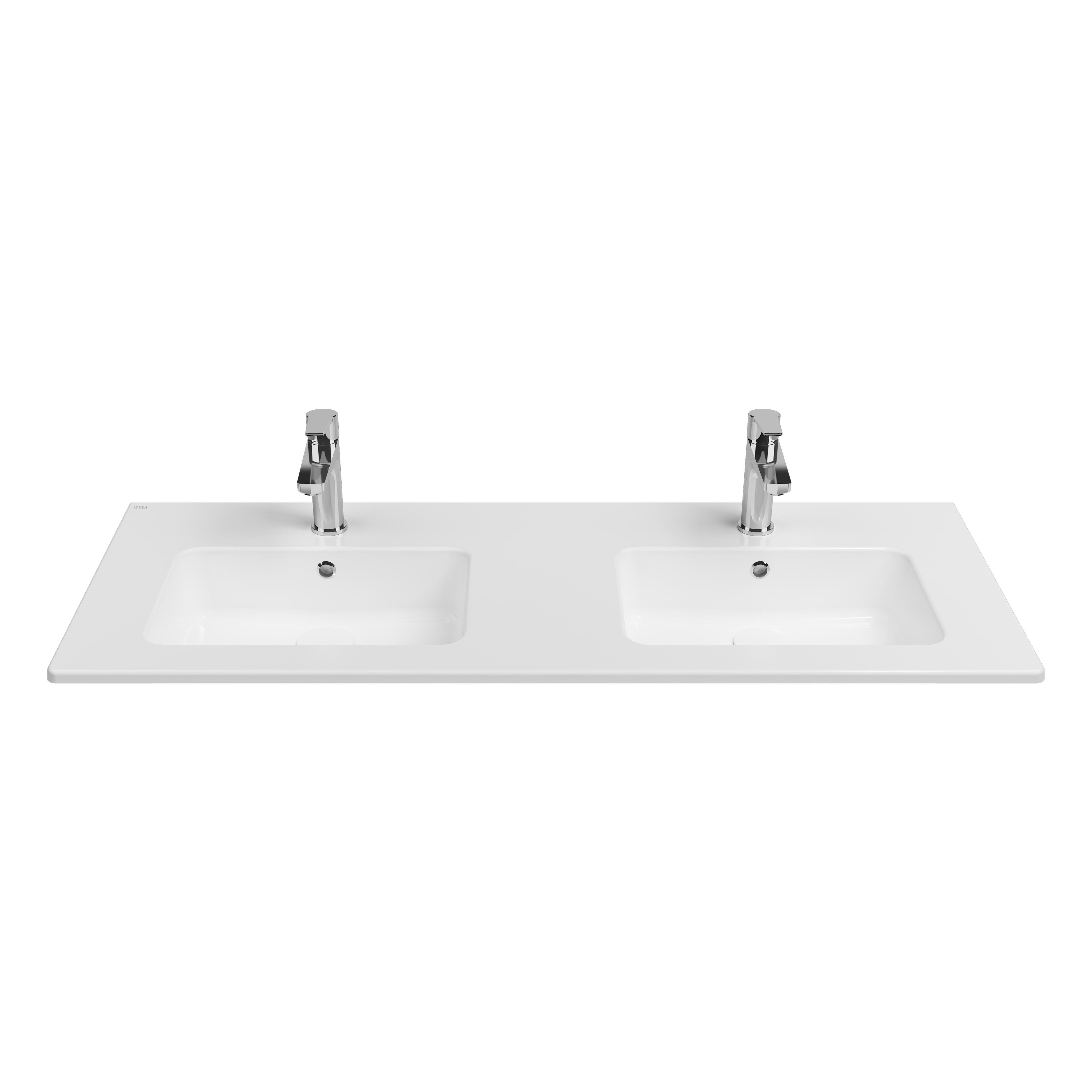Sistema T Flat Lavabo 121 cm Çift Hazneli