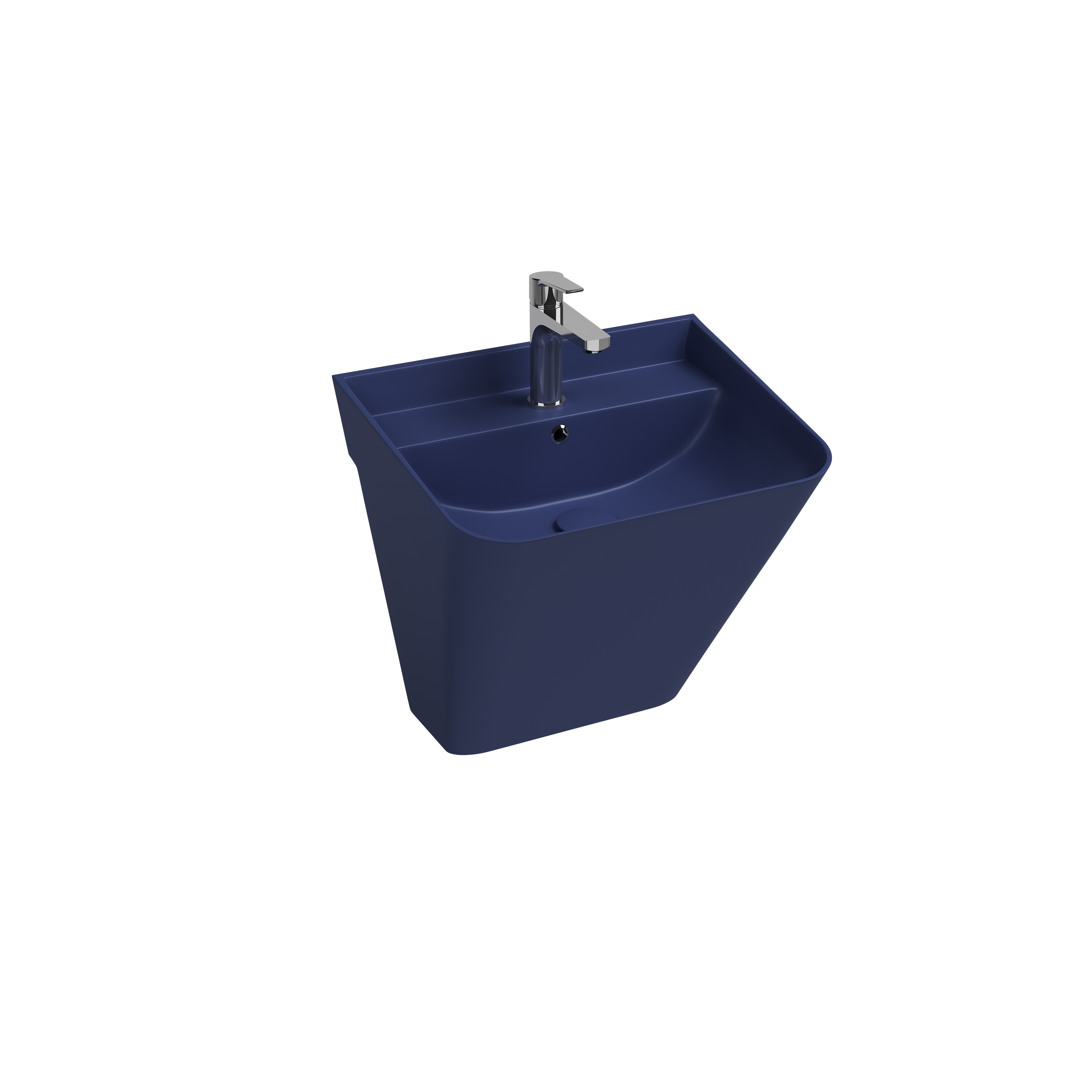 Sott Aqua Wall Hung Monoblok Washbasin 50 cm Isvea Blue