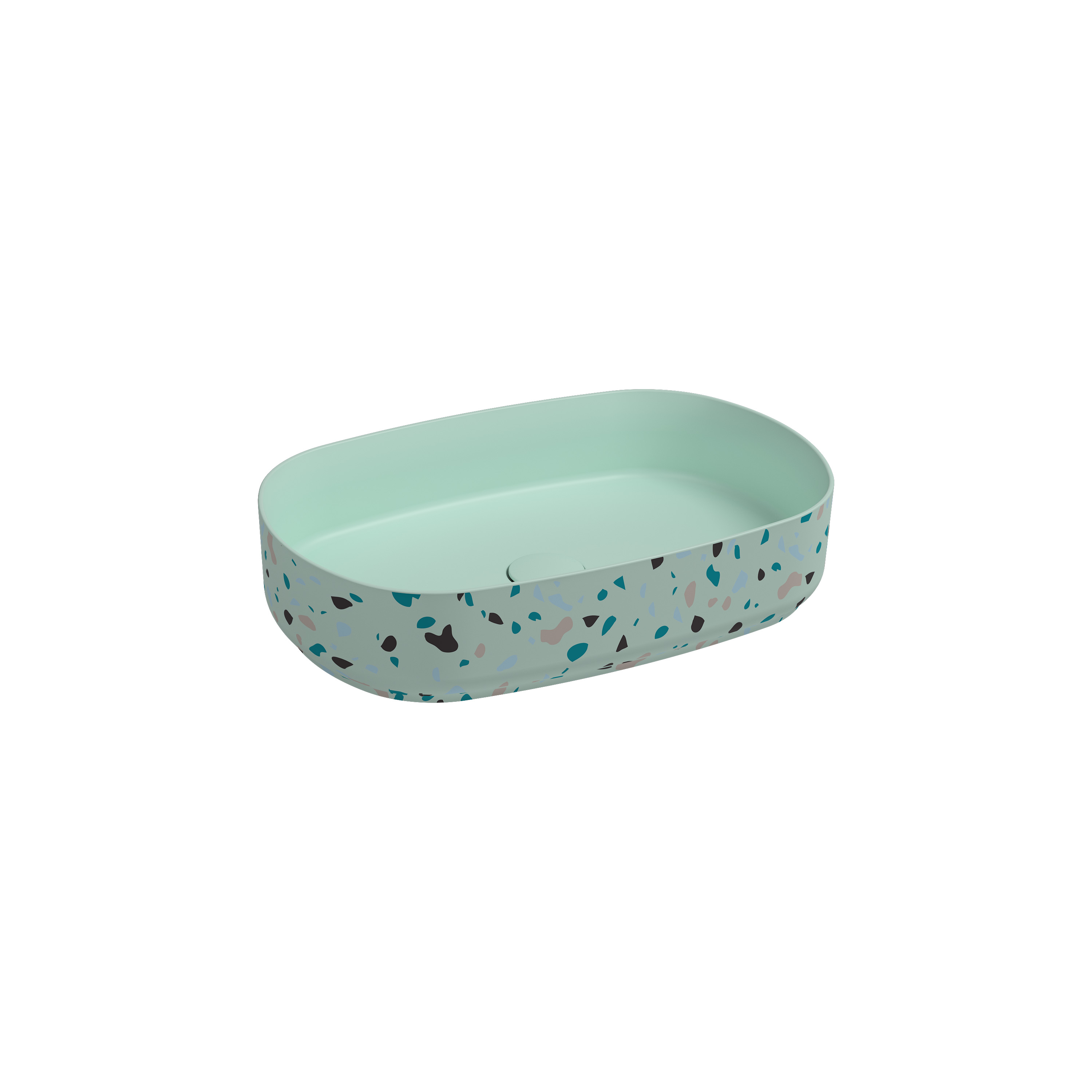 Countertop Washbasin 24’’ Terrazzo Salmon