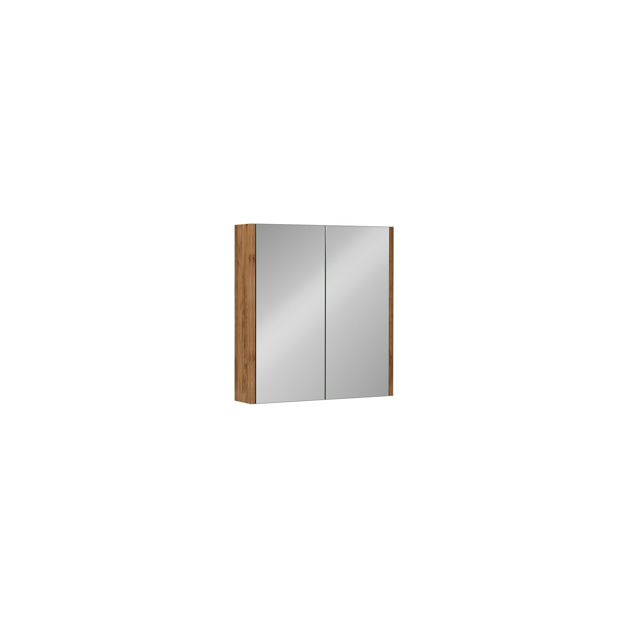 Trio 65 cm Mirror Cabinet, Retro Silver 