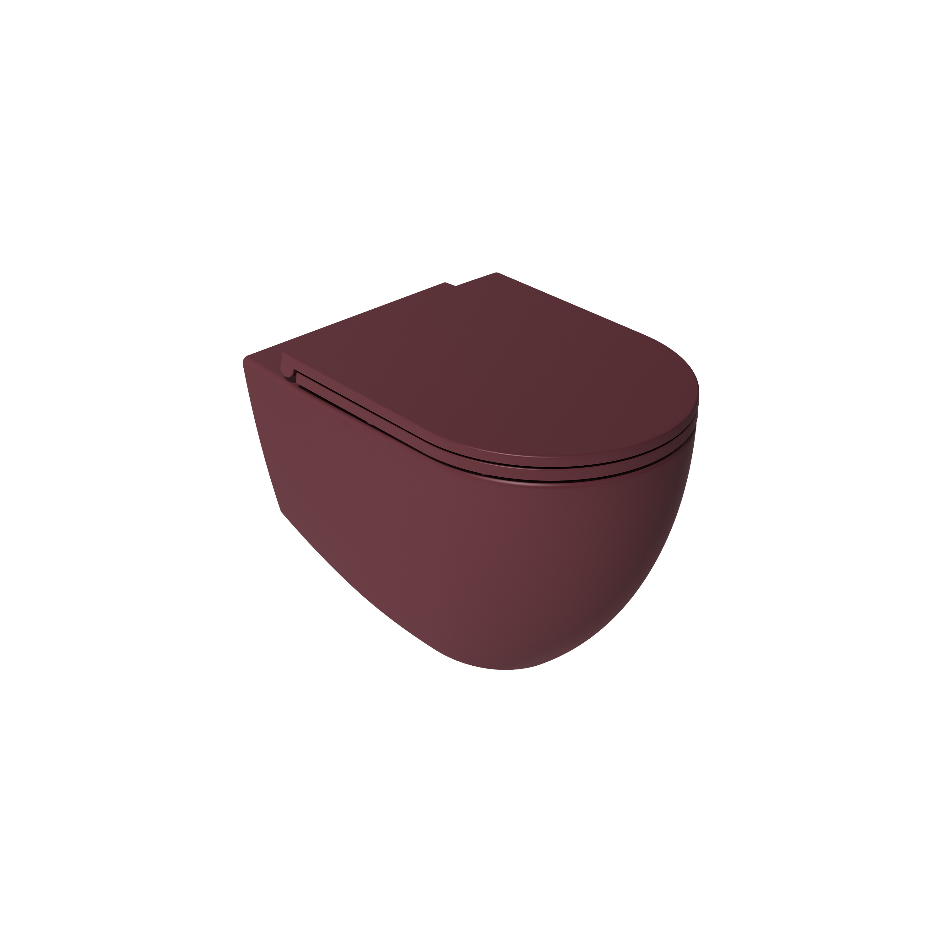 Infinity CleaRim Plus Wall Hung WC  Maroon Red