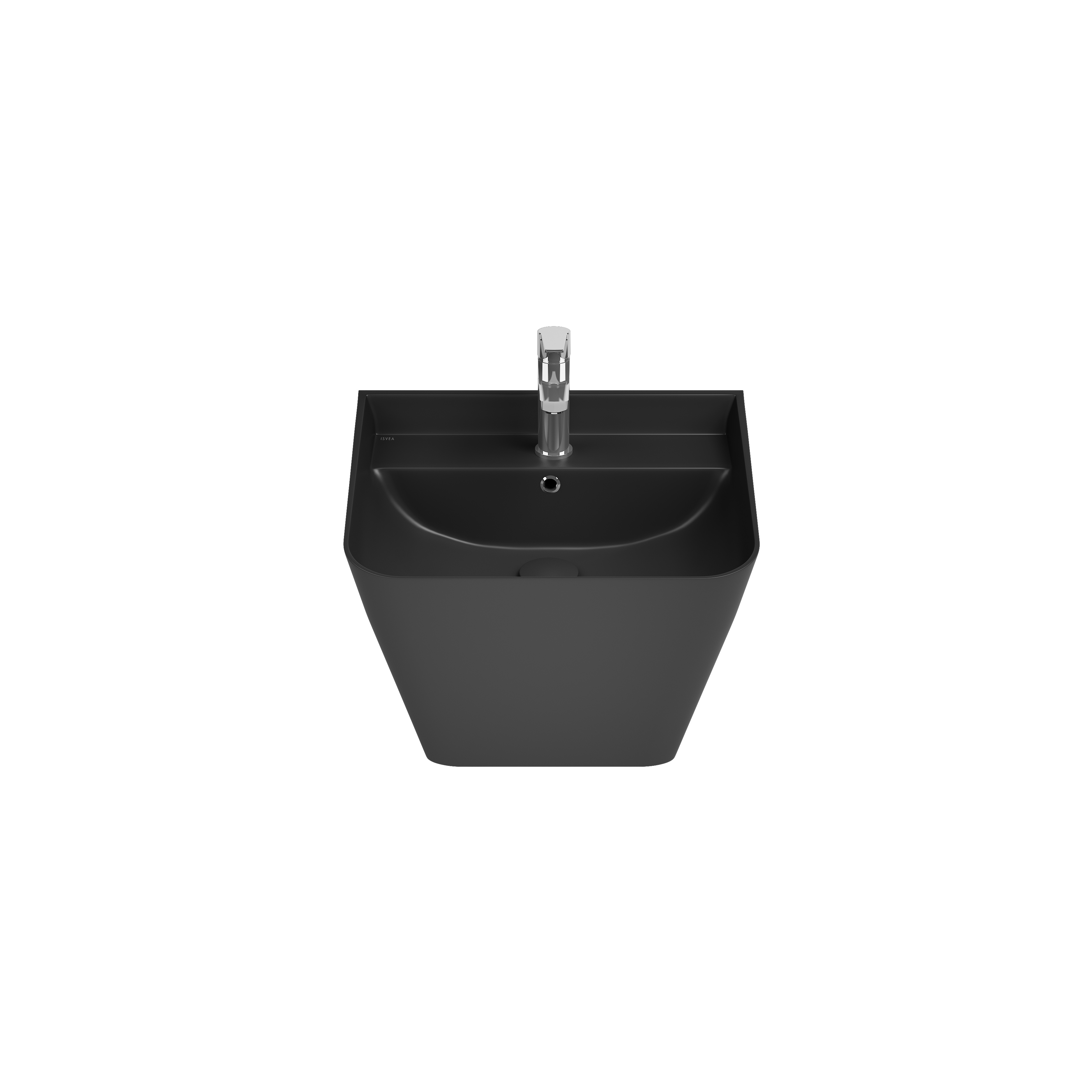 Sott Aqua Wall Hung Monoblok Washbasin 50 cm Black