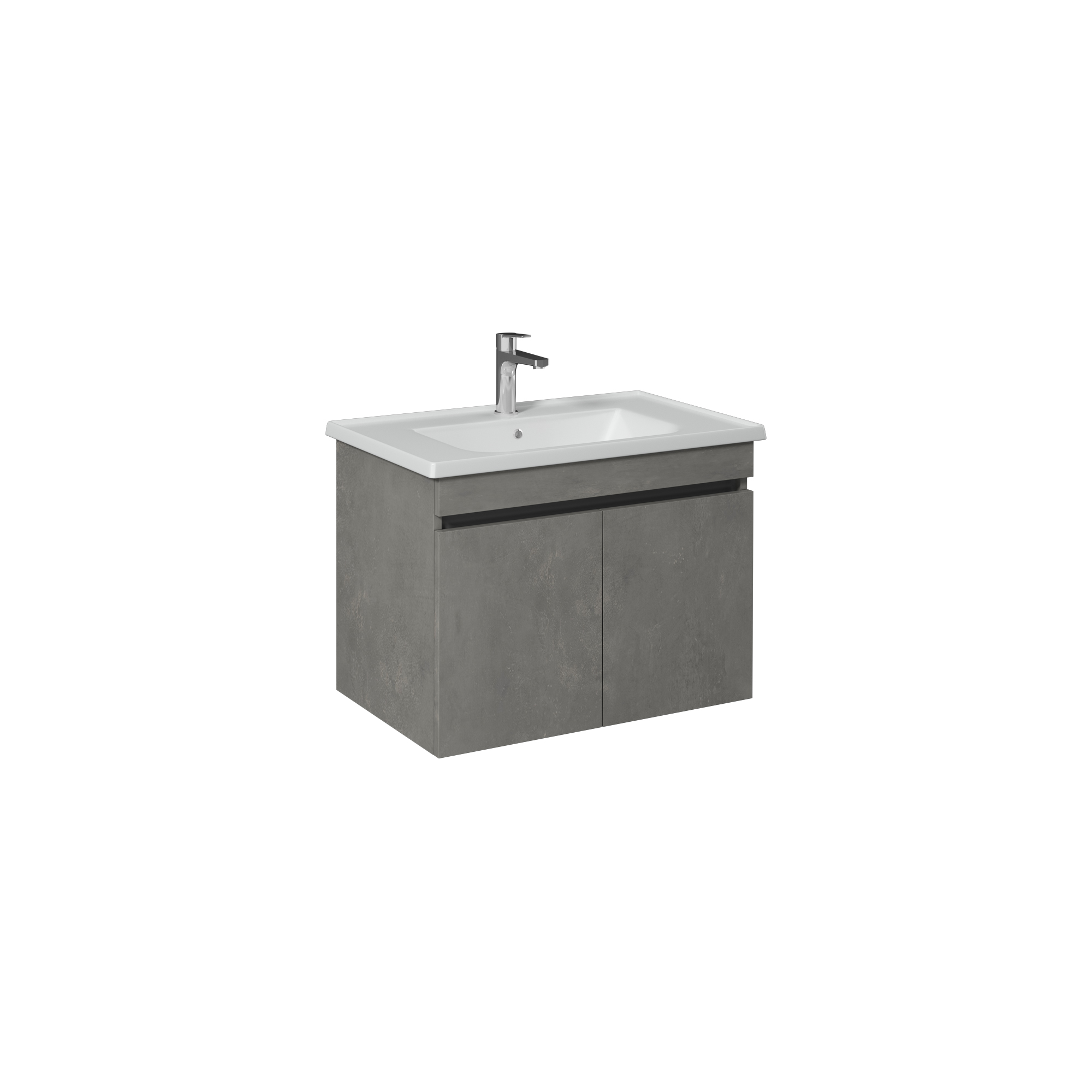 Trio Washbasin Cabinet, Latin Marble 80 cm