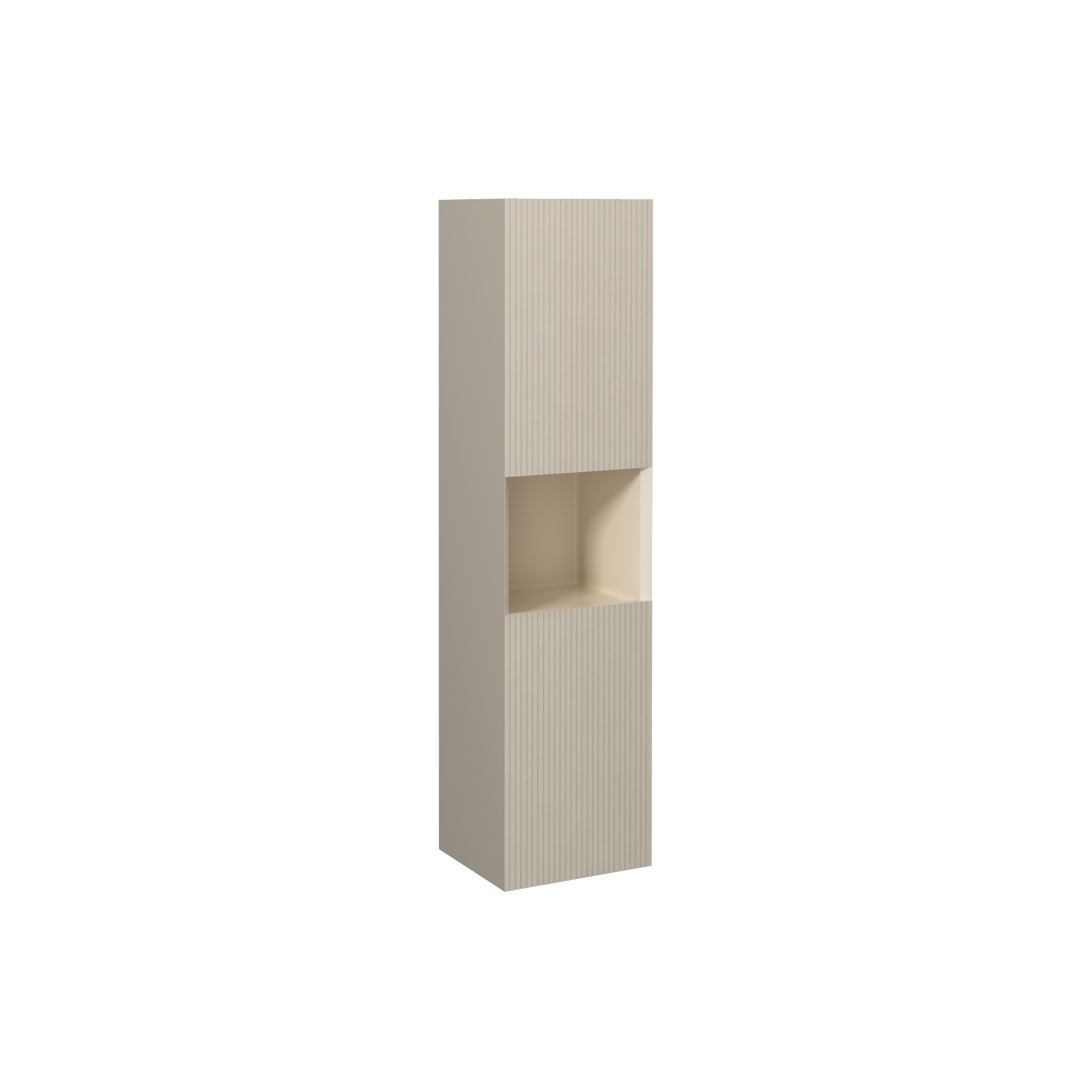 Infinity Tall Cabinet, Cream Right 14"