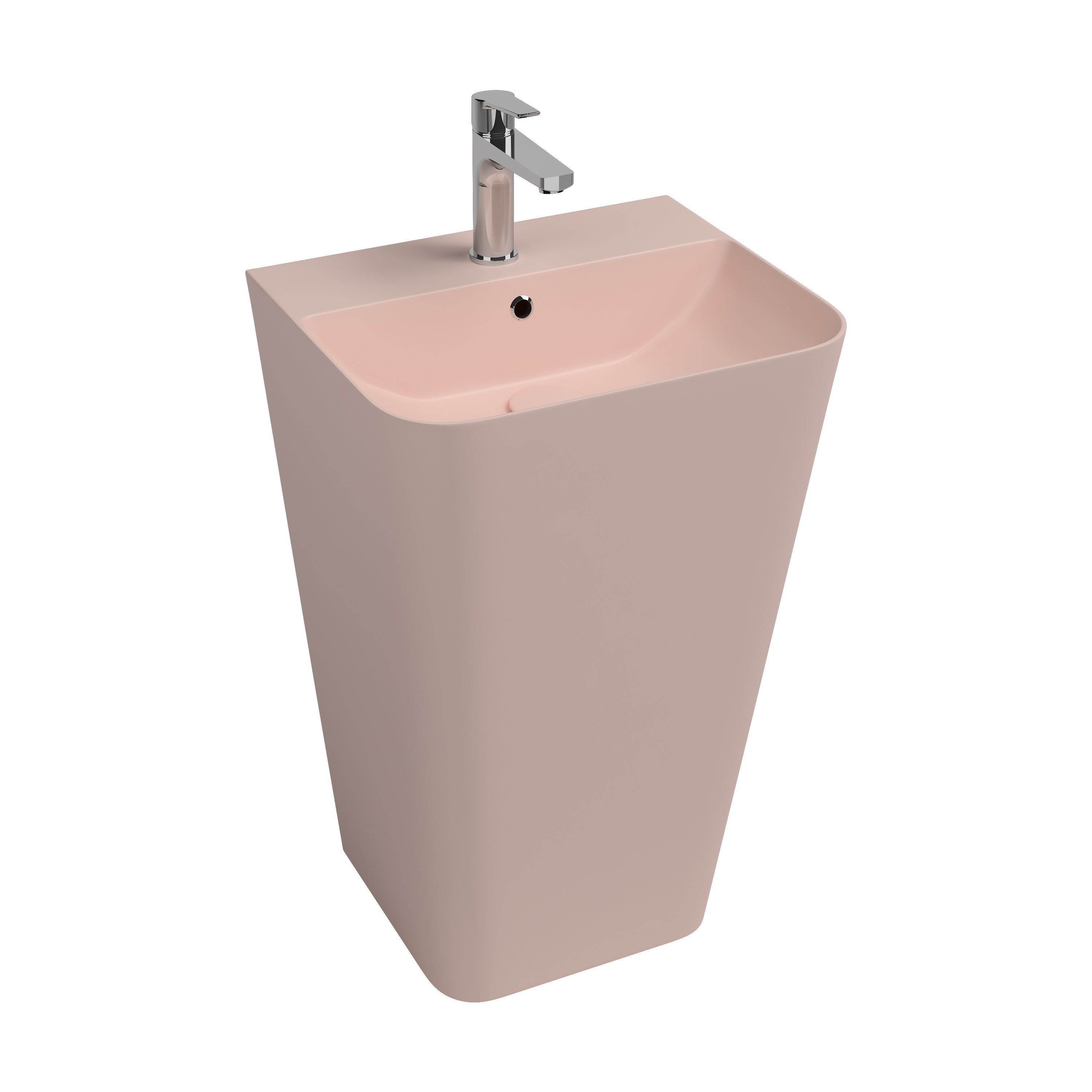 Sott'Aqua Monoblock Washbasin 50 cm Salmon