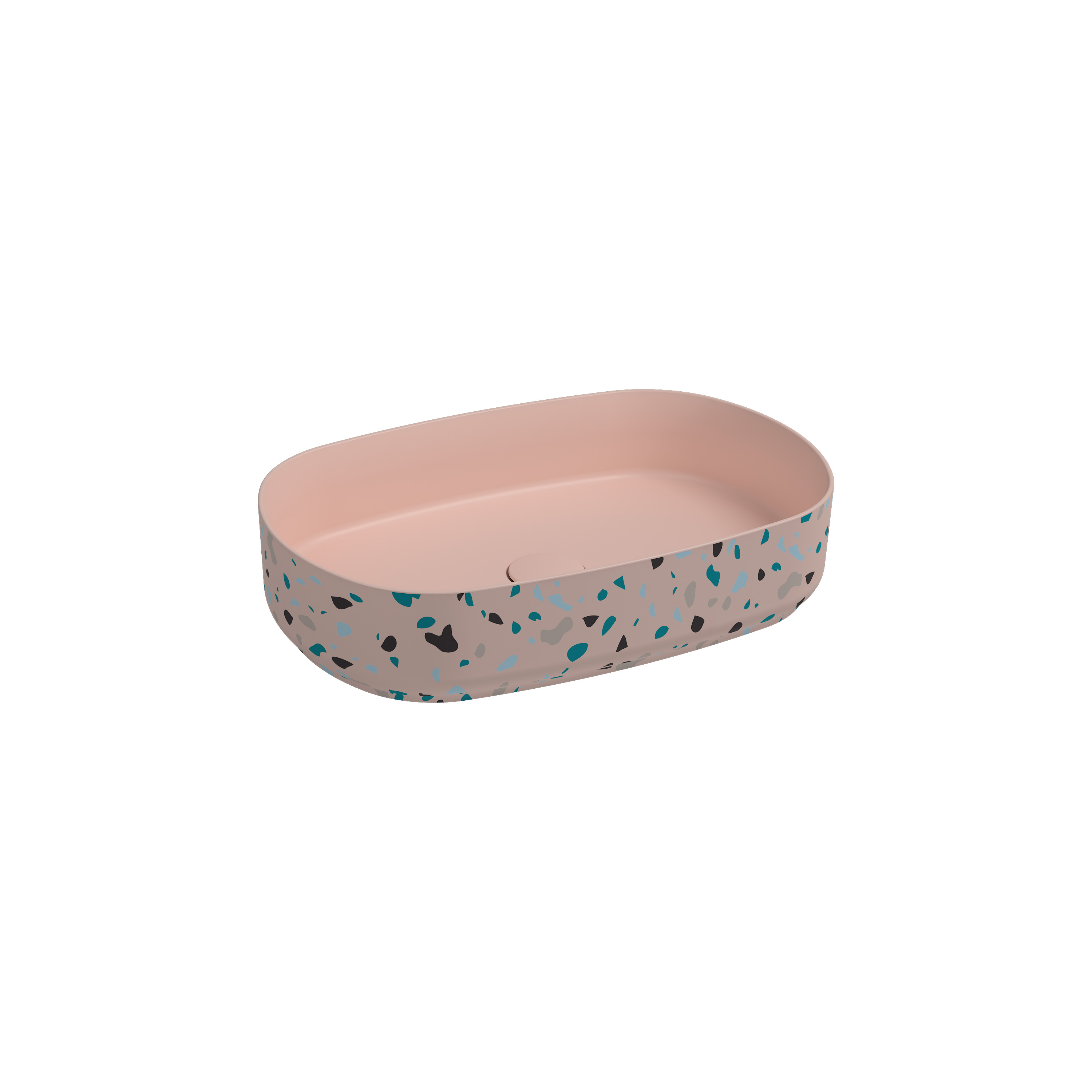 Countertop Washbasin 24’’ Terrazzo Salmon