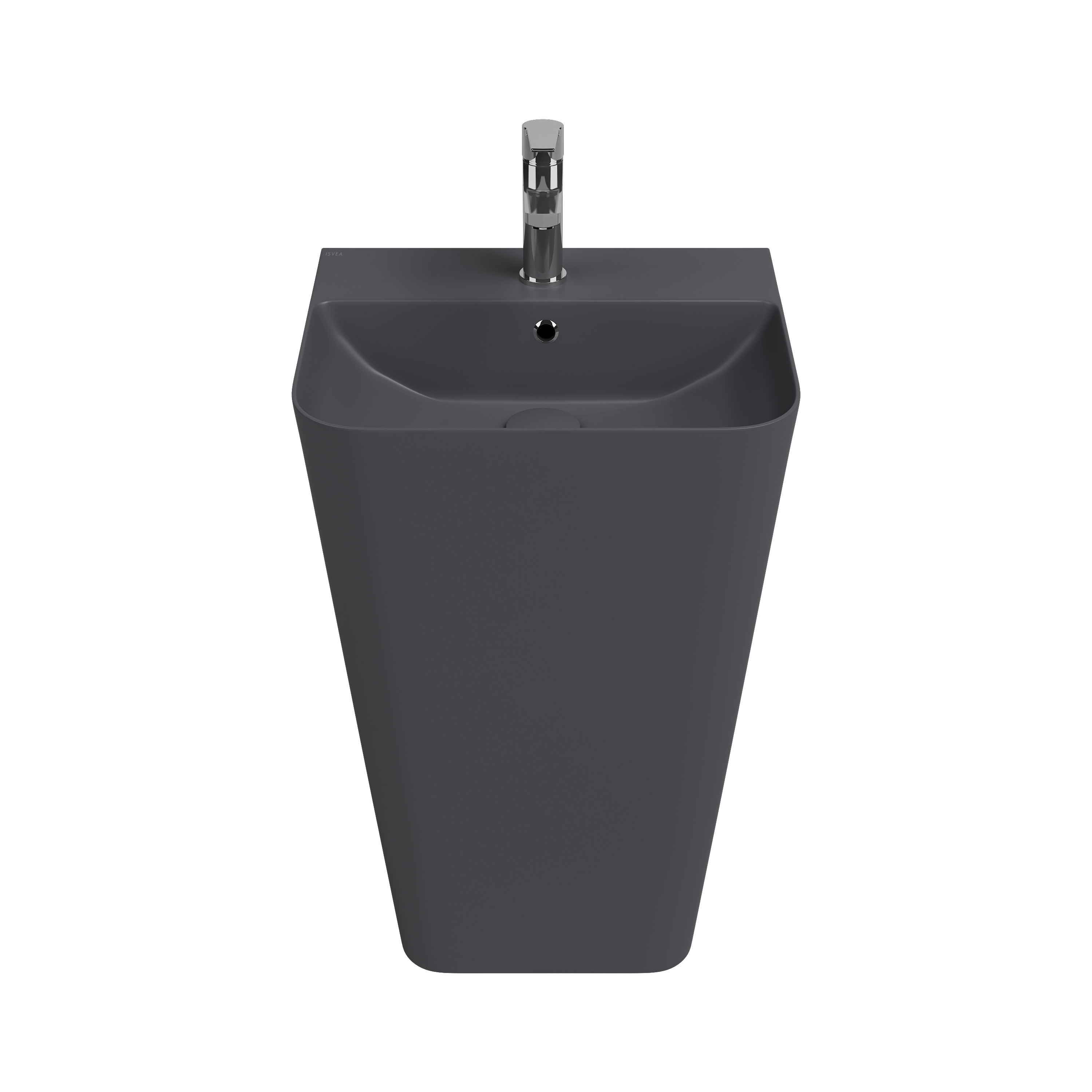 Sott'Aqua Monoblock Washbasin 50 cm Anthracite