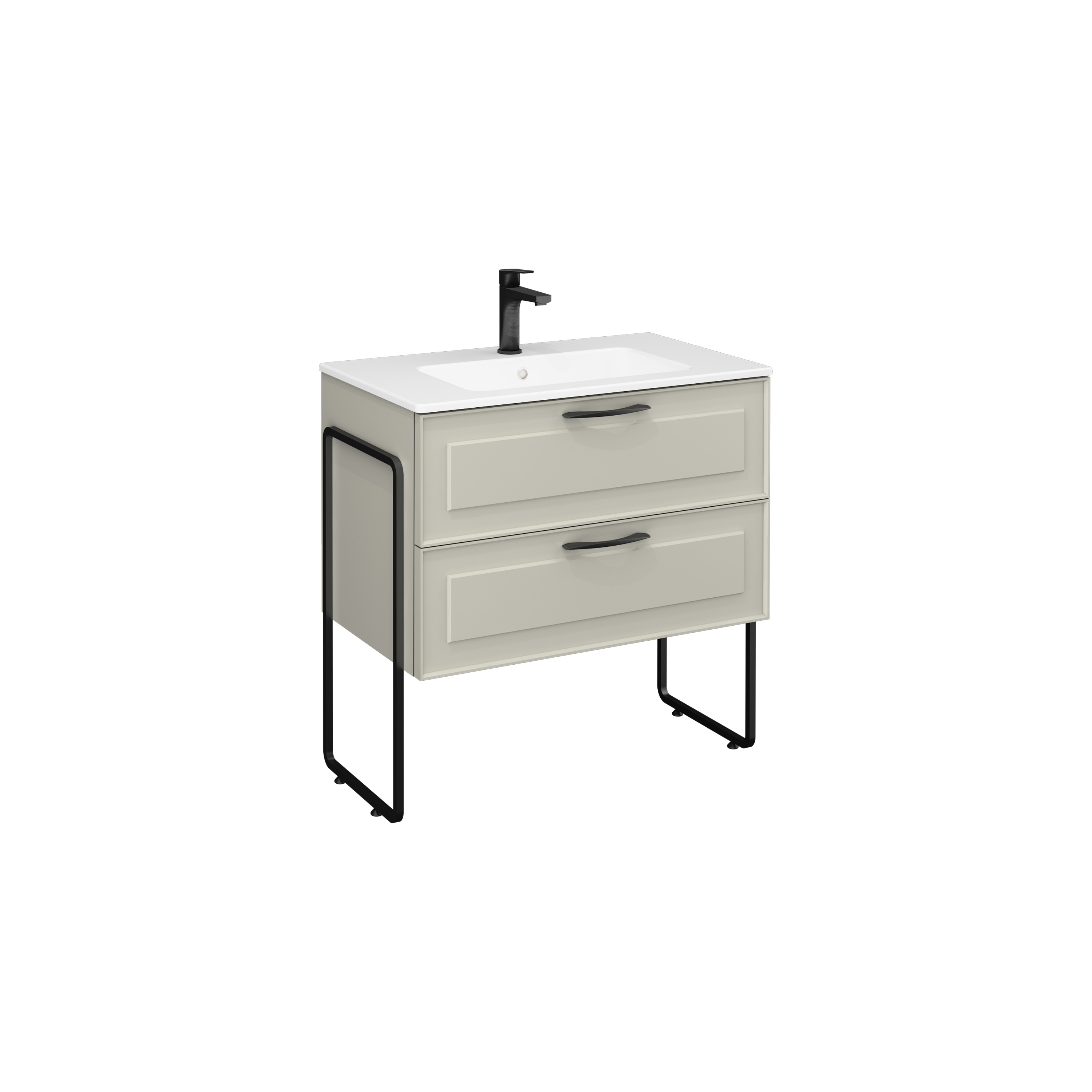 Modesto Washbasin Cabinet Right, Butter Yellow 12"