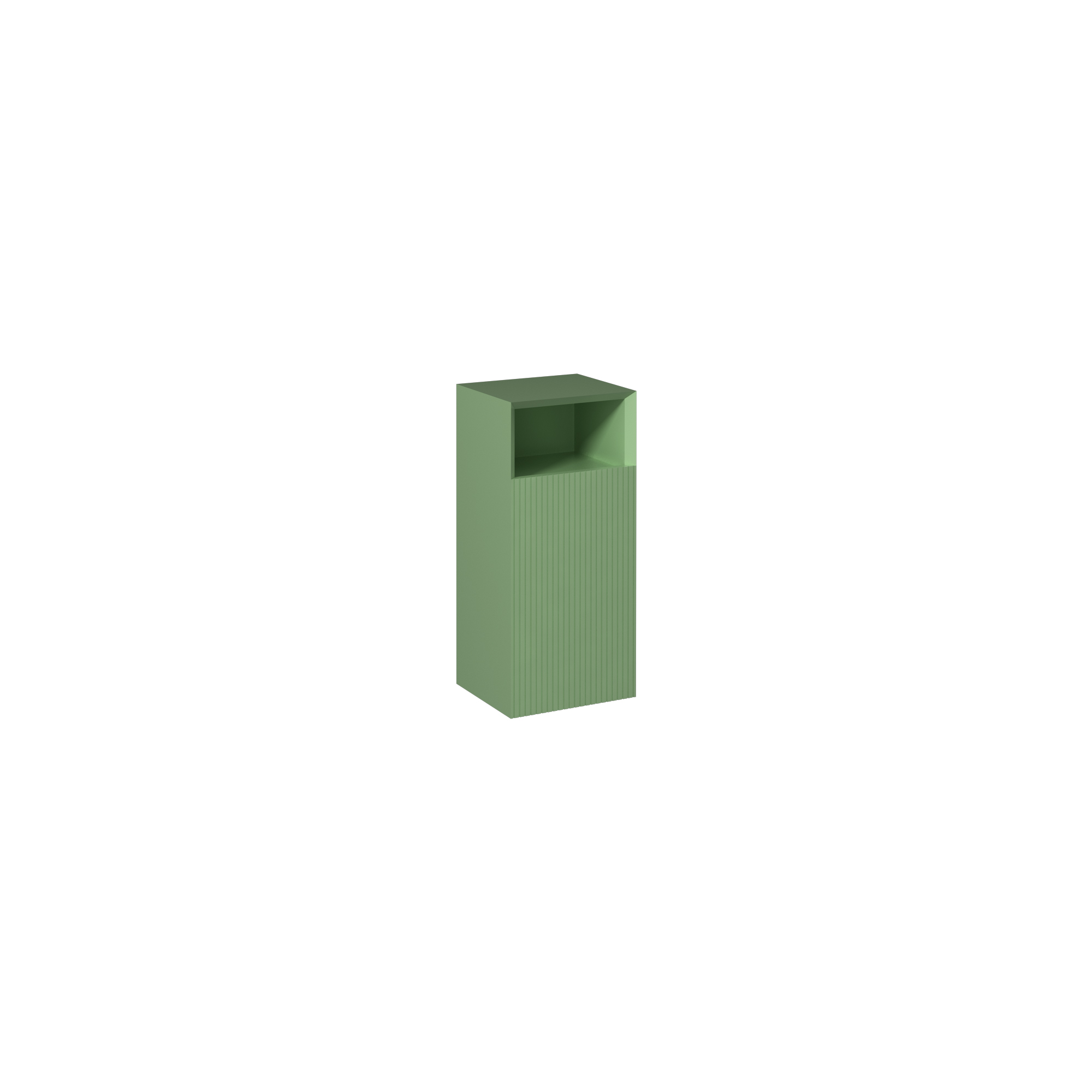Infinity Tall Cabinet, Pastel Green Right 14"