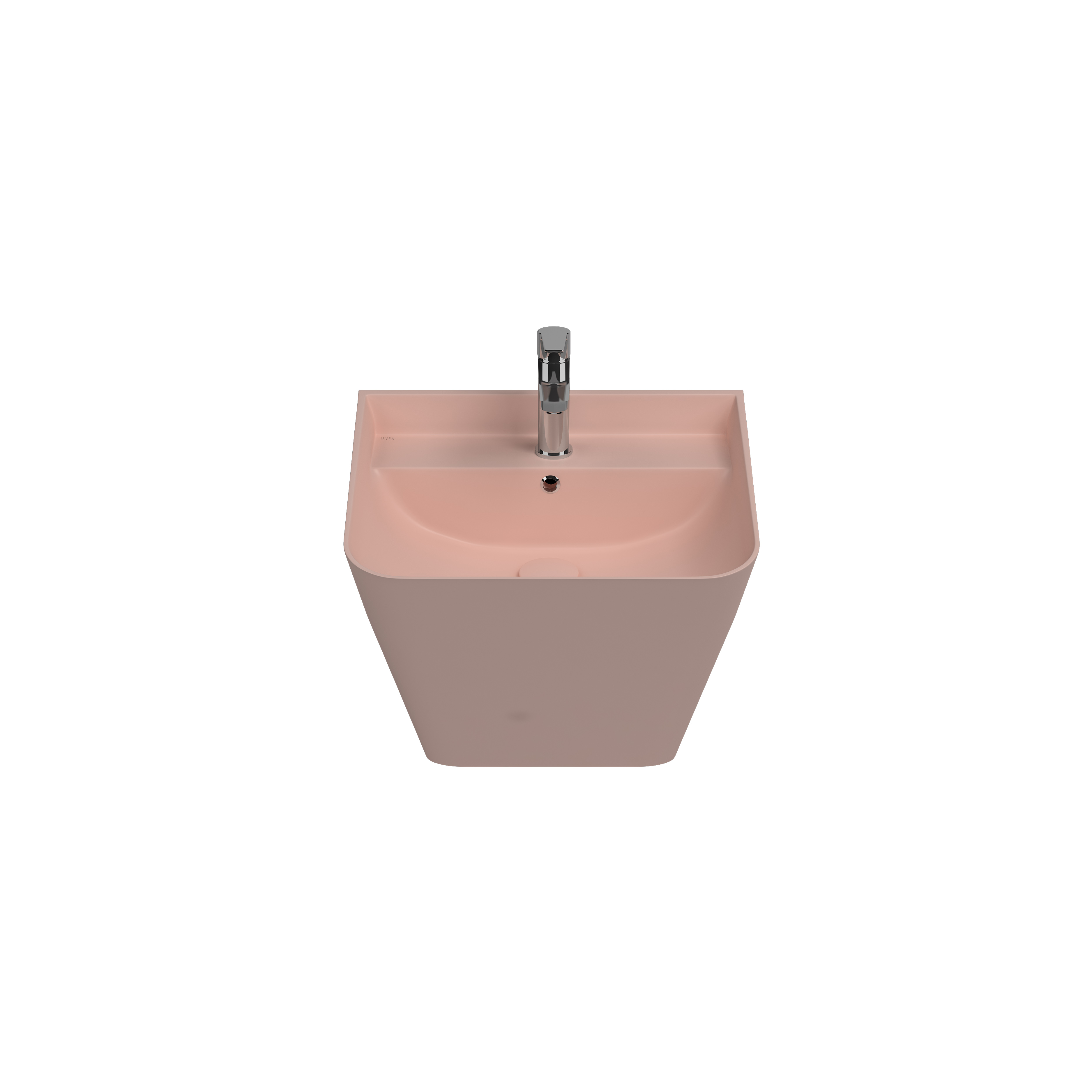 Sott Aqua Wall Hung Monoblok Washbasin 50 cm Salmon