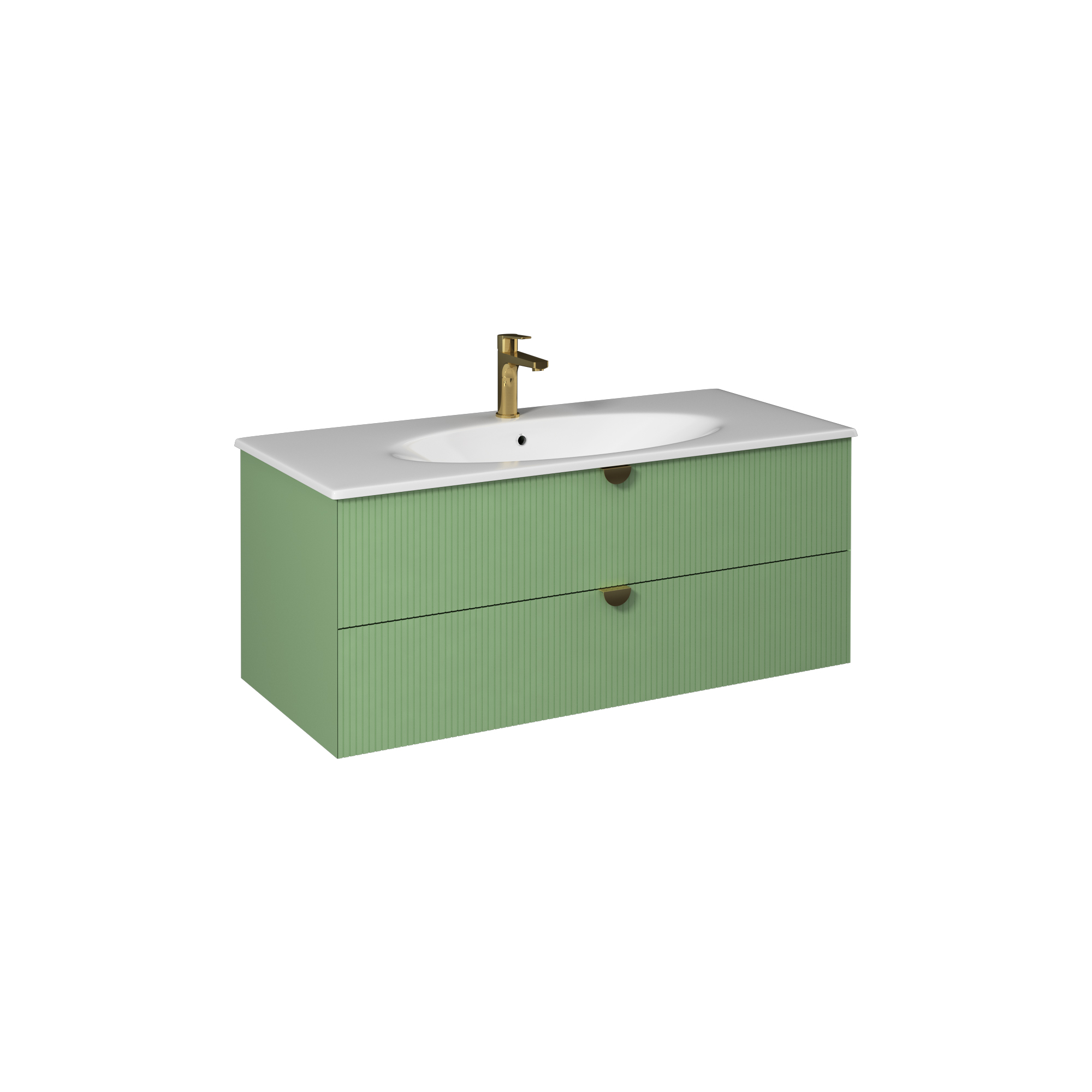 Infinity  Washbasin Cabinet, Pastel Green 47"